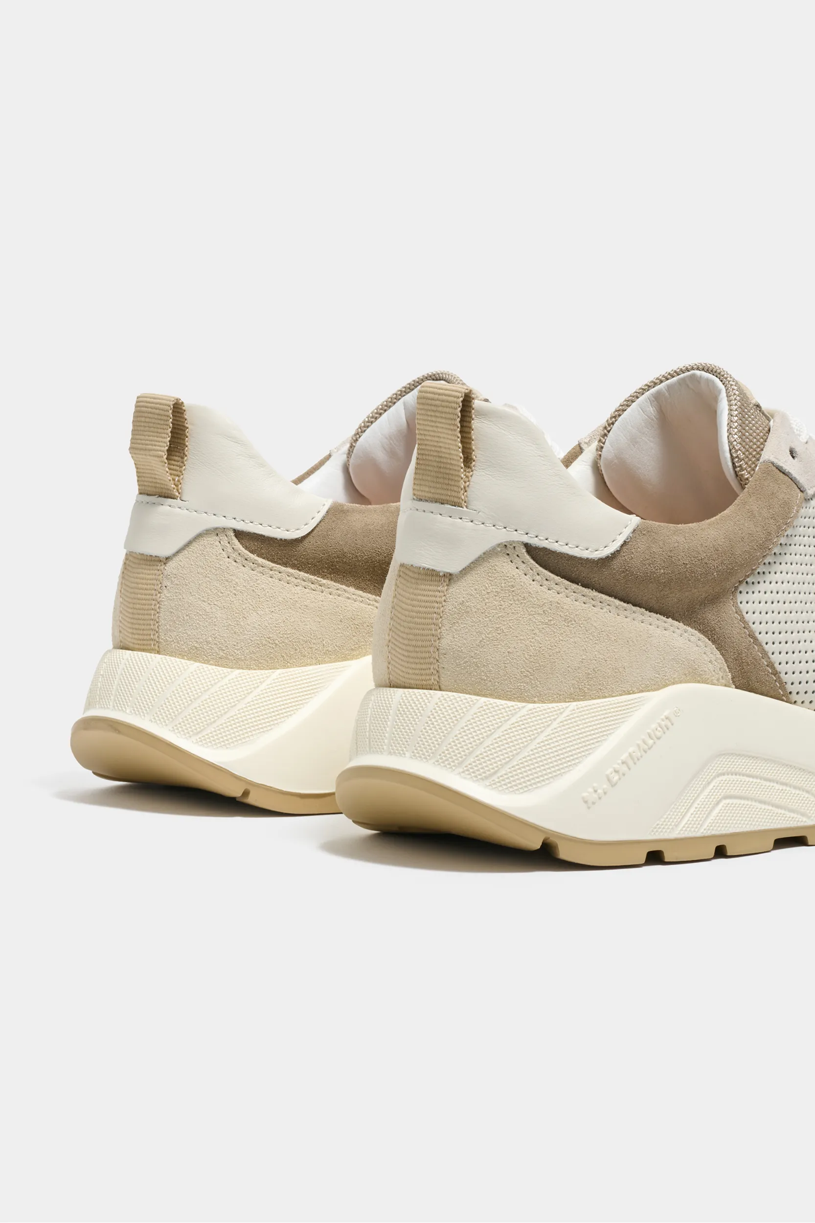 Beige and white runners - Made in Italy - Image 2