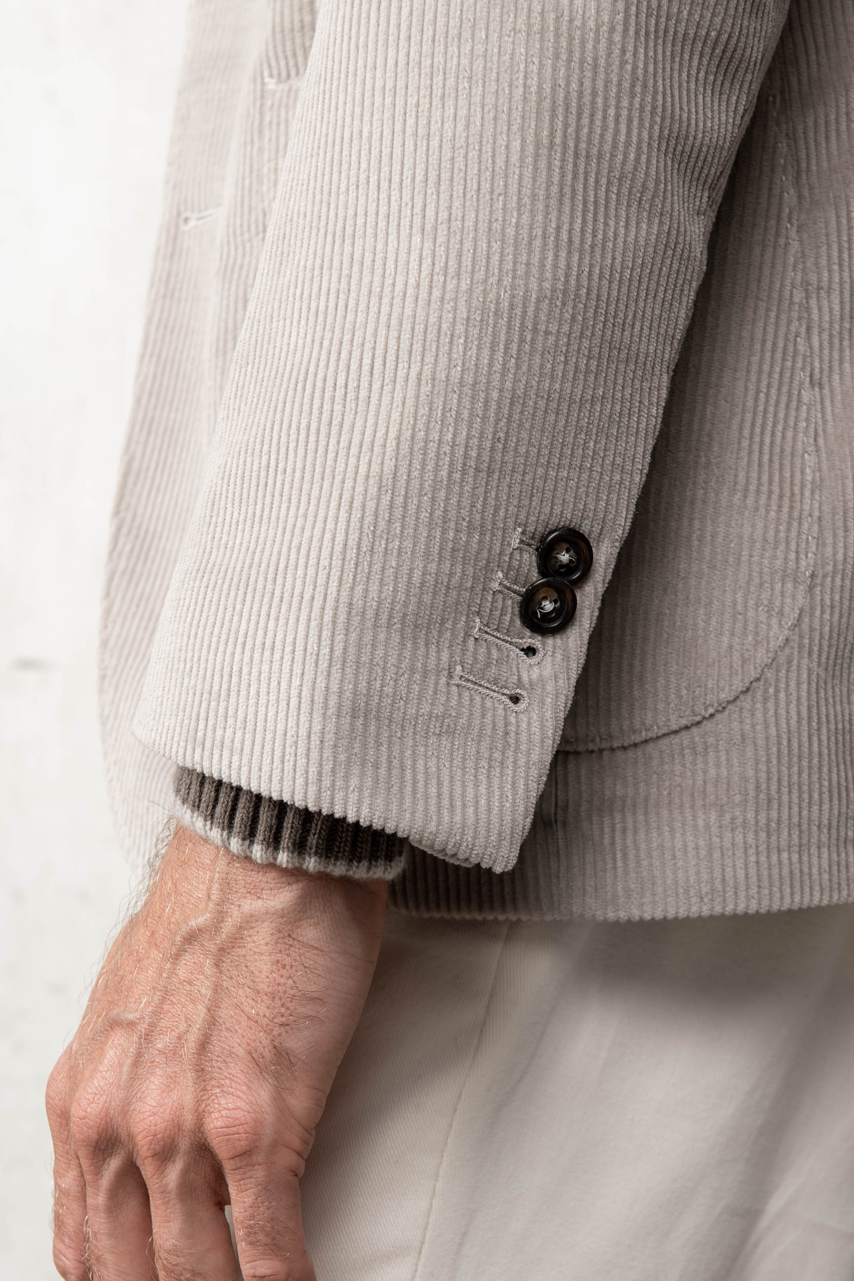 Beige corduroy jacket "Soragna Collection" - Made in Italy - Image 3