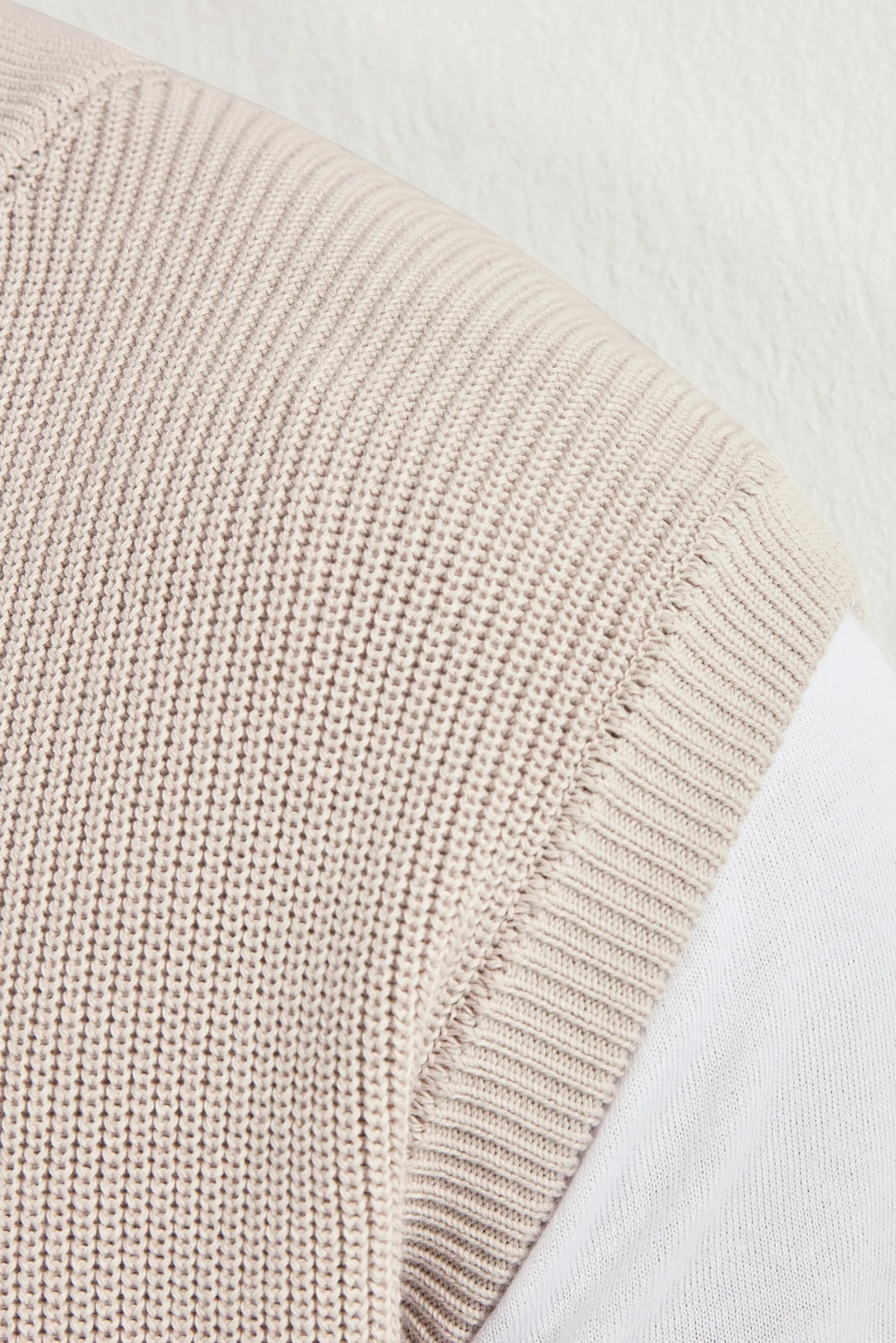 Beige knitted vest - Made in Italy - Image 2