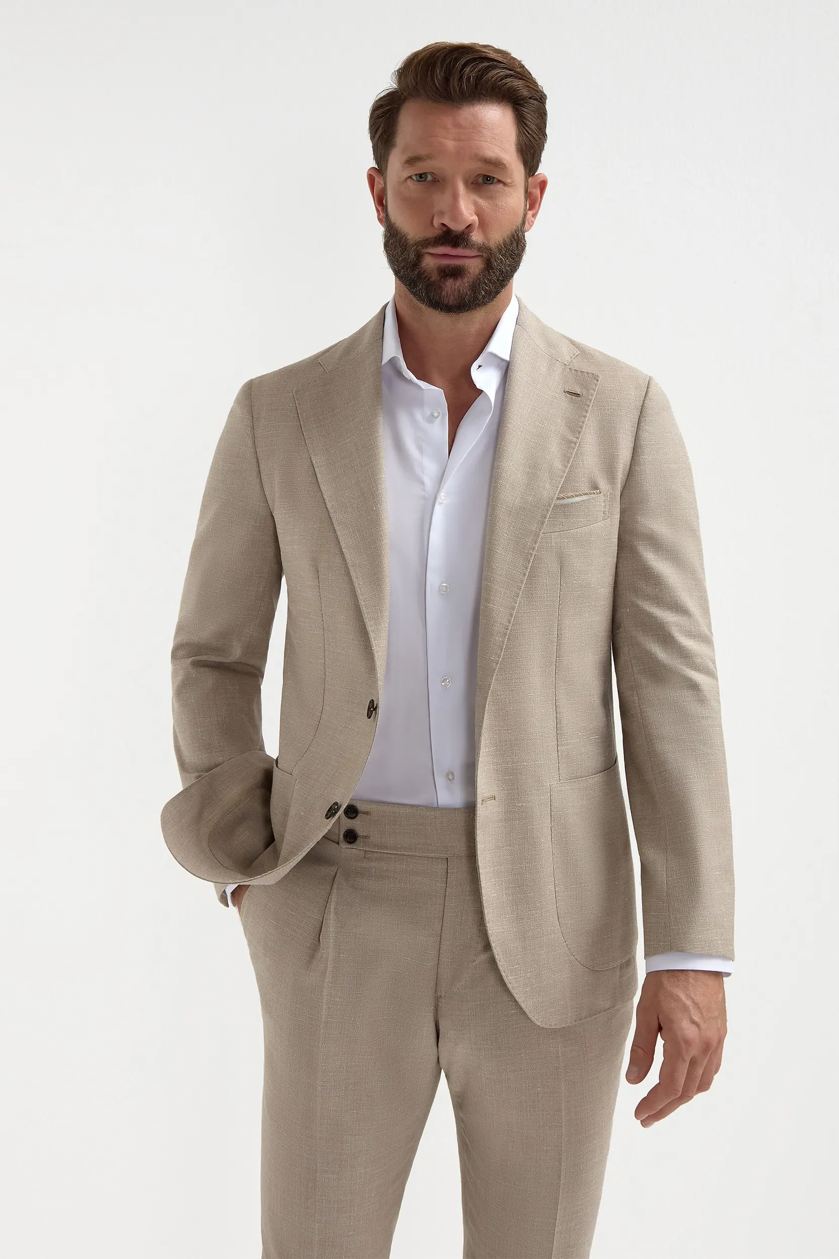 Beige Suit - Made in Italy - Image 3