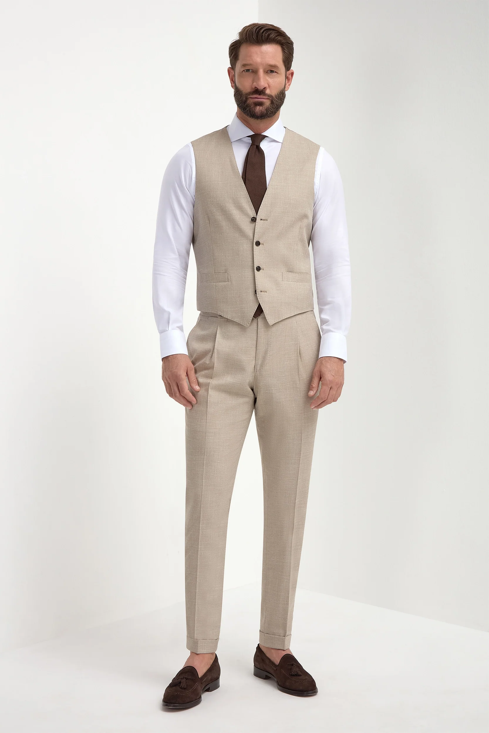Beige waistcoat - Made in Italy - Image 6