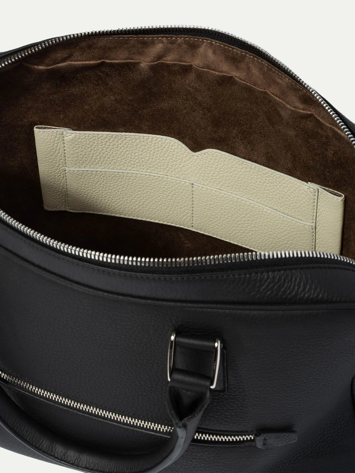 Black leather briefcase - Made in Italy - Image 8