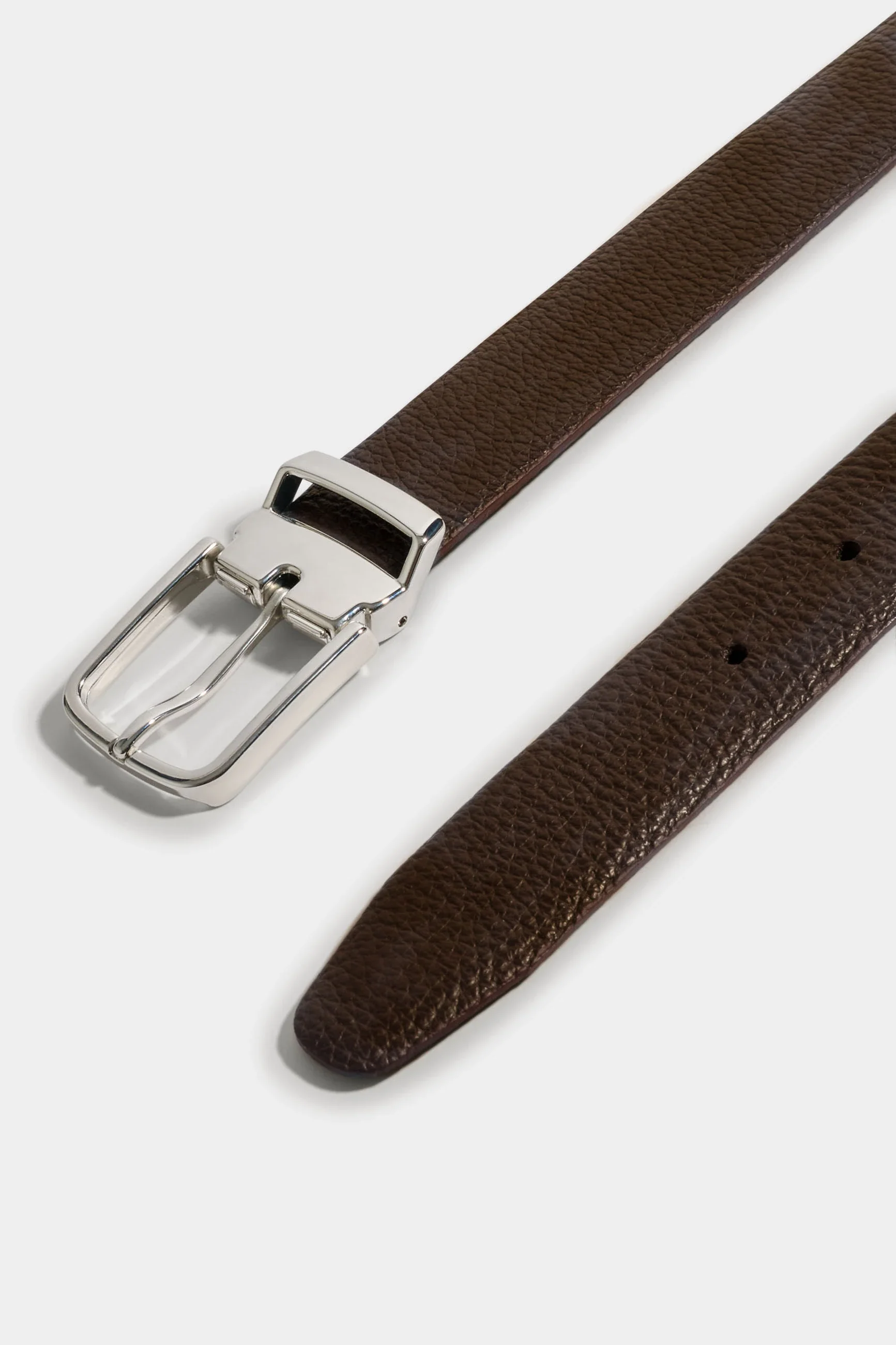 Blue and brown reversible belt - Made in Italy - Image 3