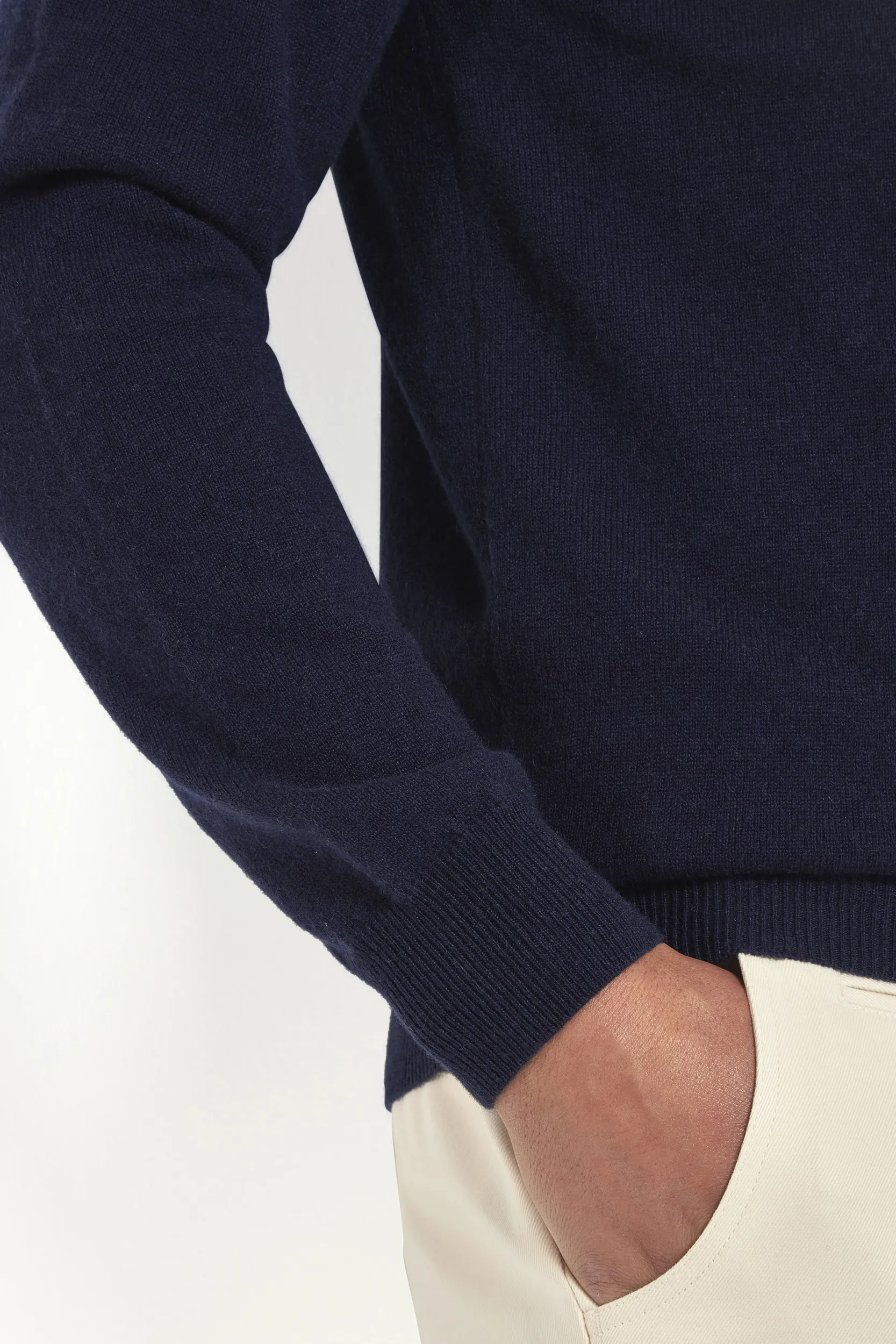 Blue cashmere round neck – Made in italy - Image 4