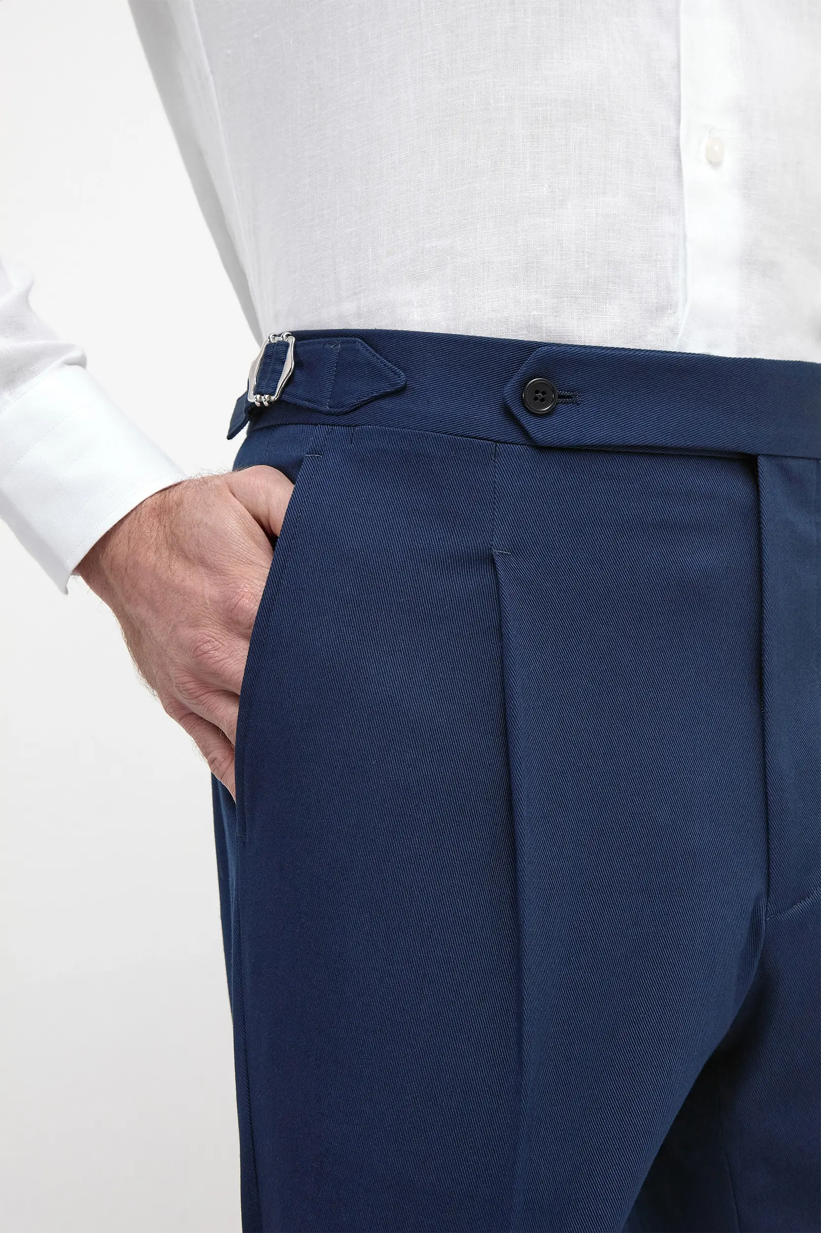 Blue cotton shorts - Made in Italy - Image 4