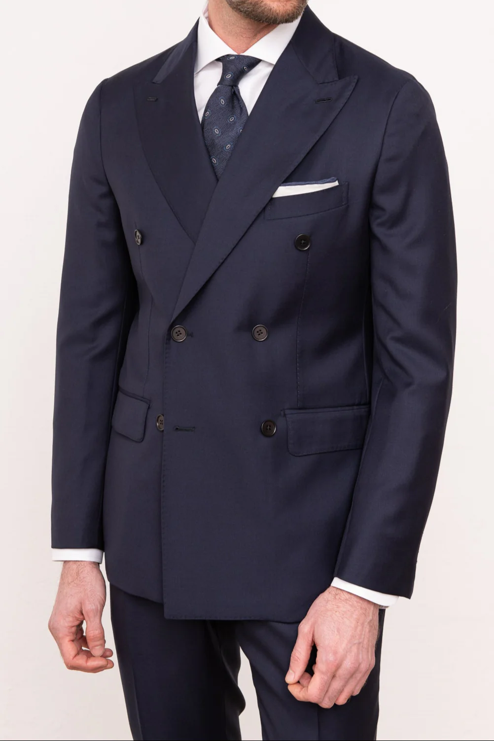 Blue double breasted suit - Made in Italy - Image 4