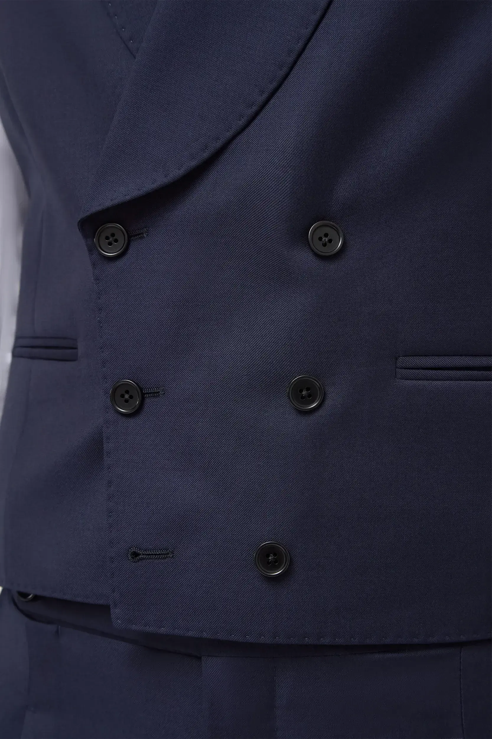 Blue double breasted waistcoat - Made in Italy - Image 3