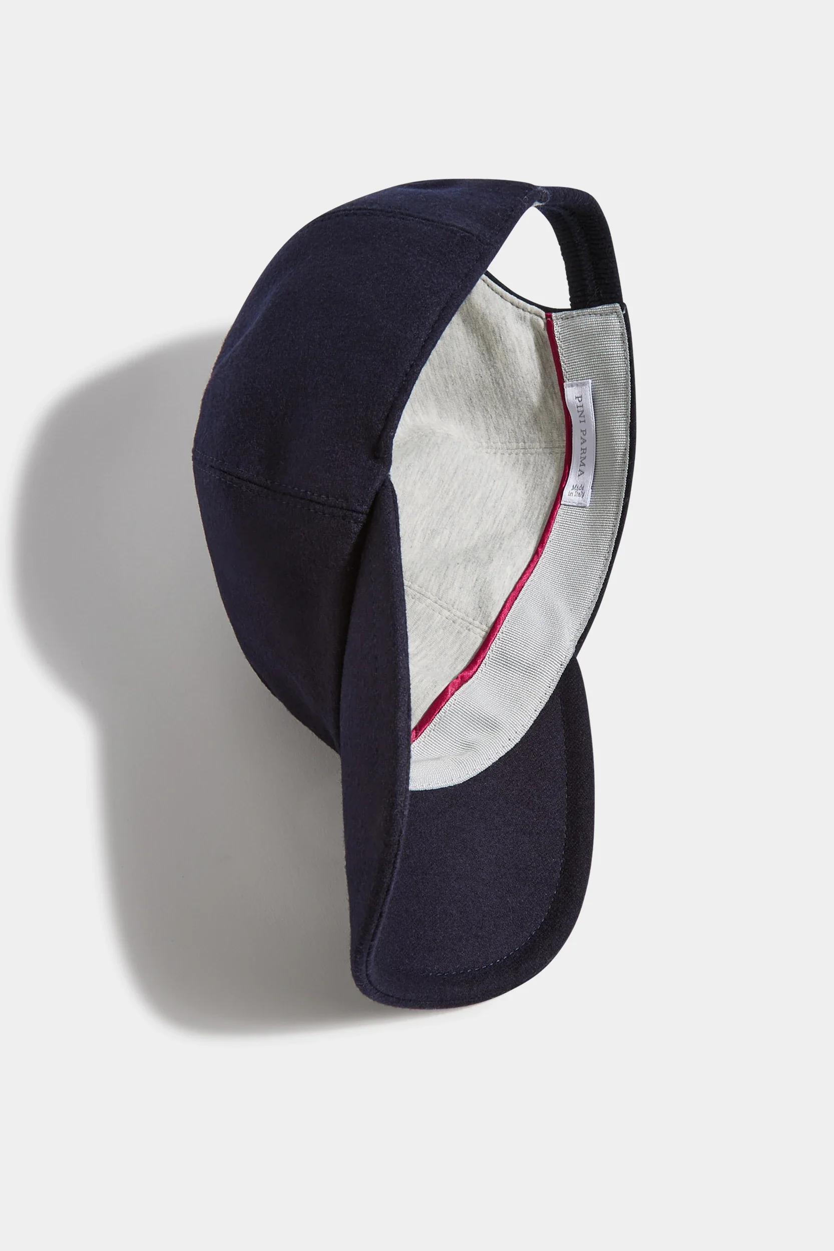 Blue flannel baseball cap - Made in Italy - Image 3