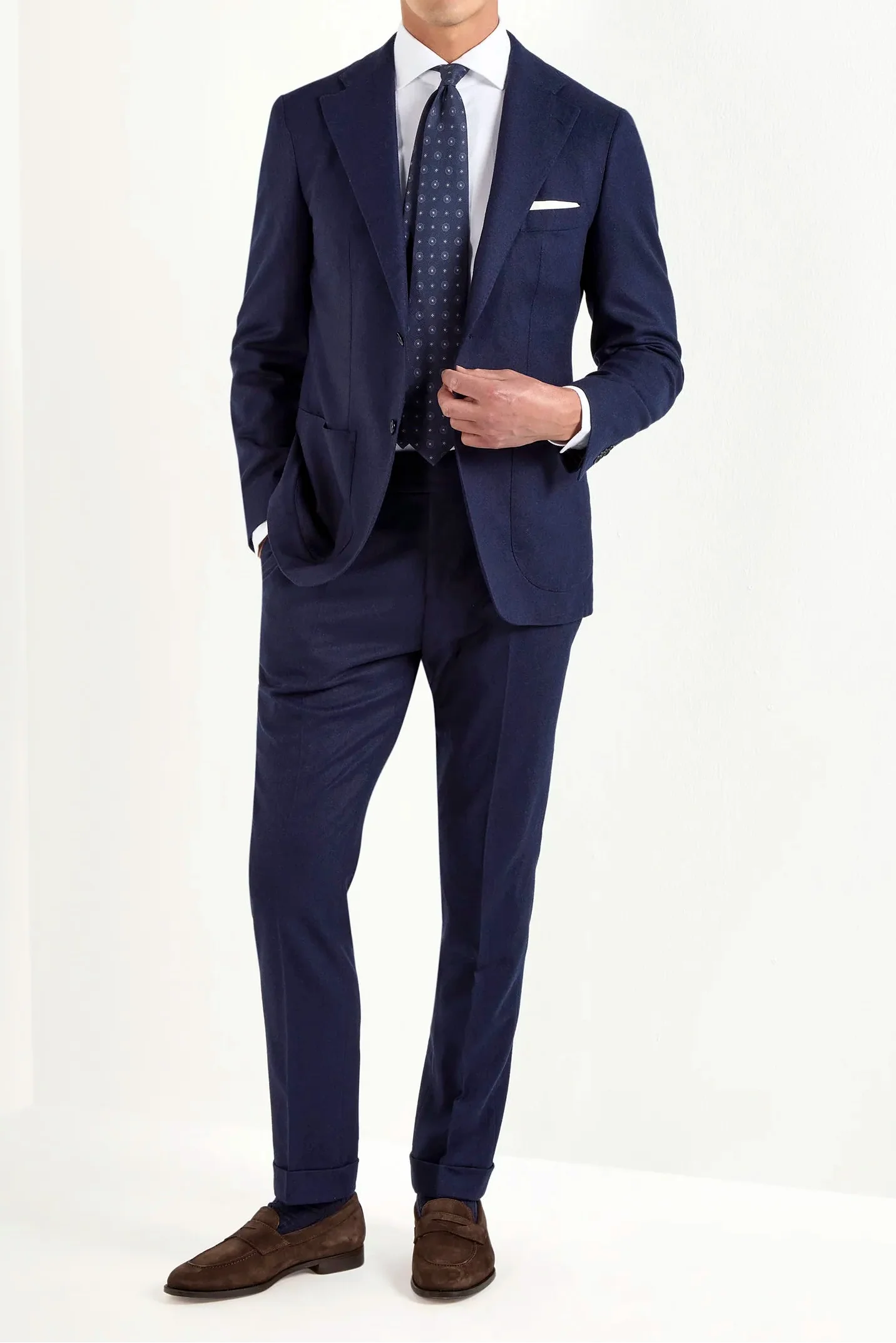 Blue flannel jacket - Made in Italy - Image 3