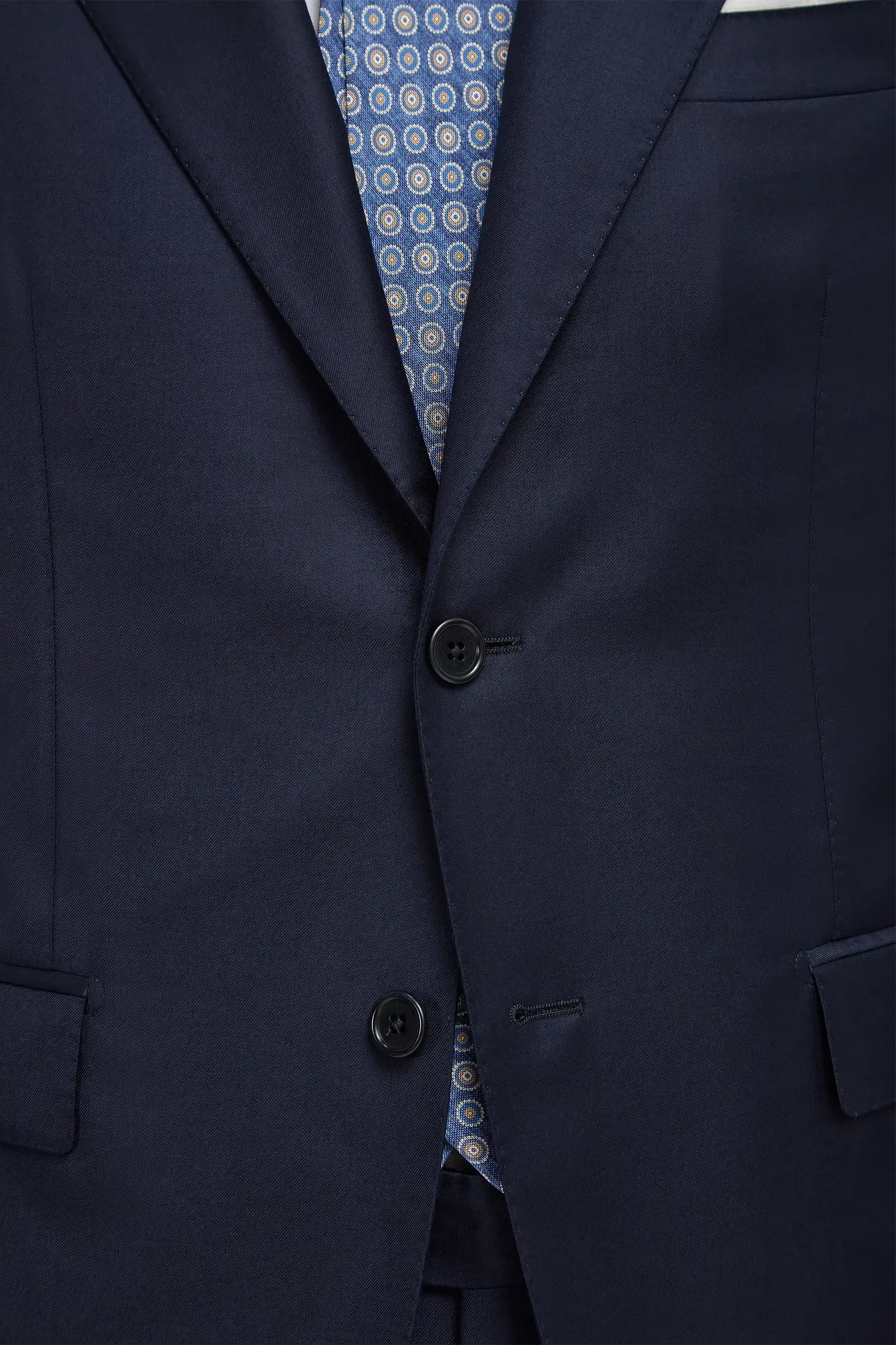 Blue Full Canvas Suit - Made in Italy - Image 5