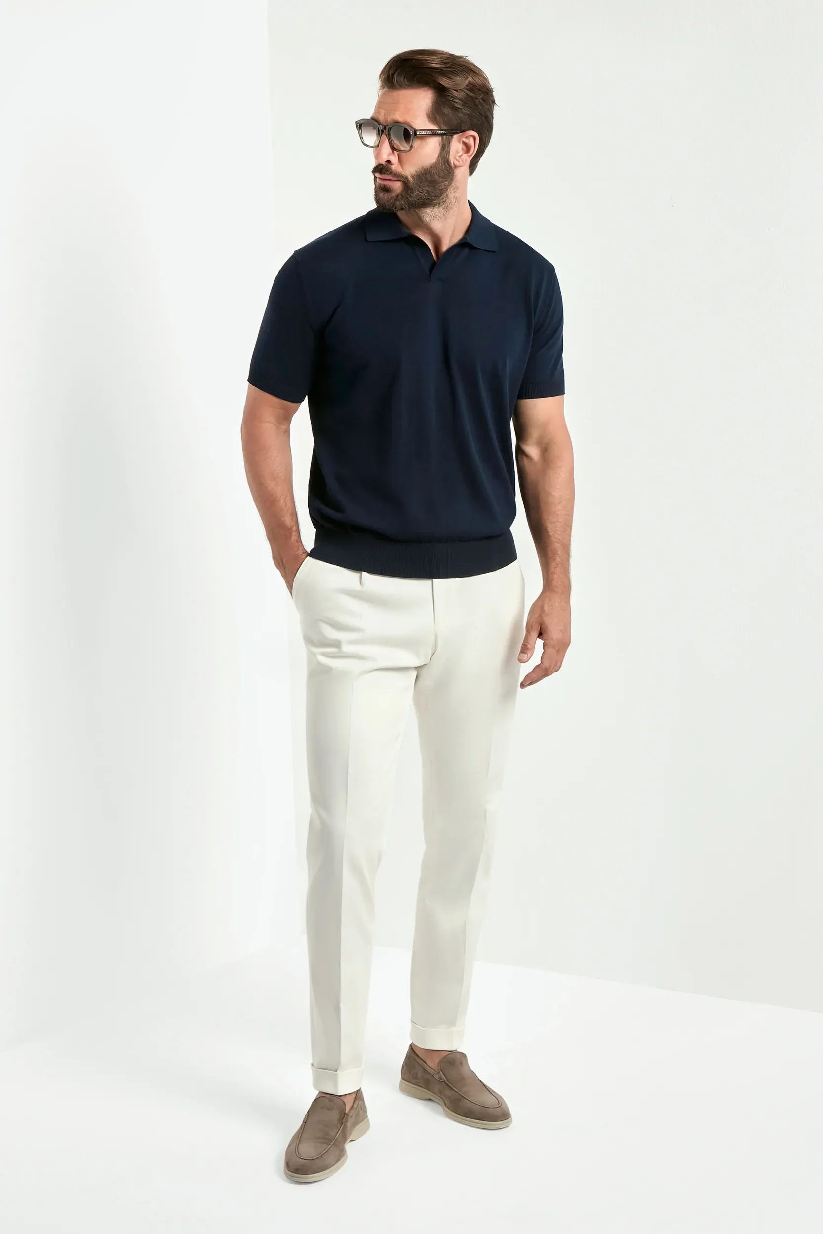 Blue polo - Made in Italy - Image 3