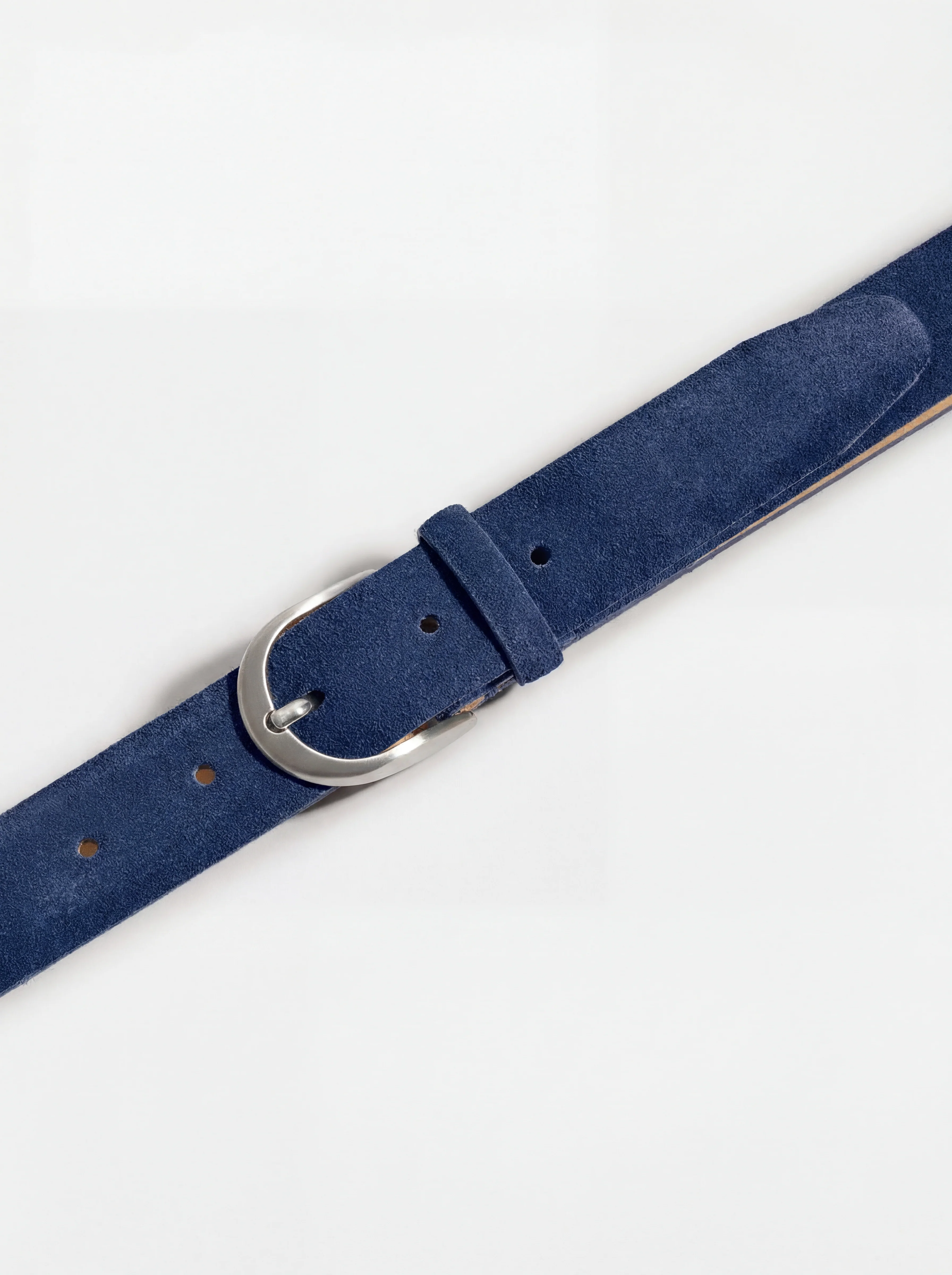 Blue suede belt - Made in Italy - Image 3