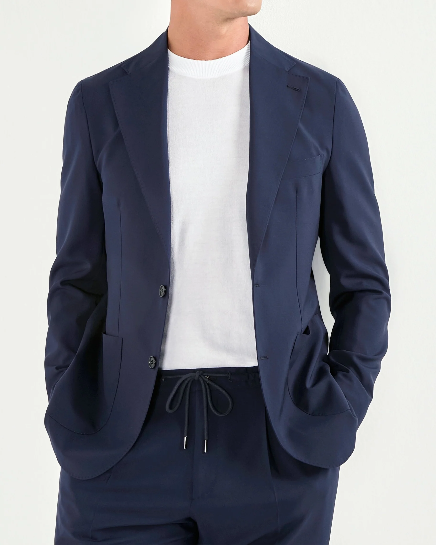 Blue travel jacket - Made in Italy