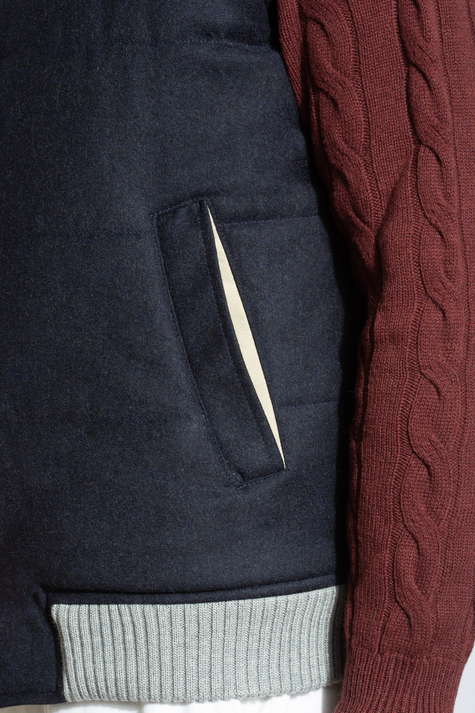 Blue vest with zip – Made in Italy - Image 3