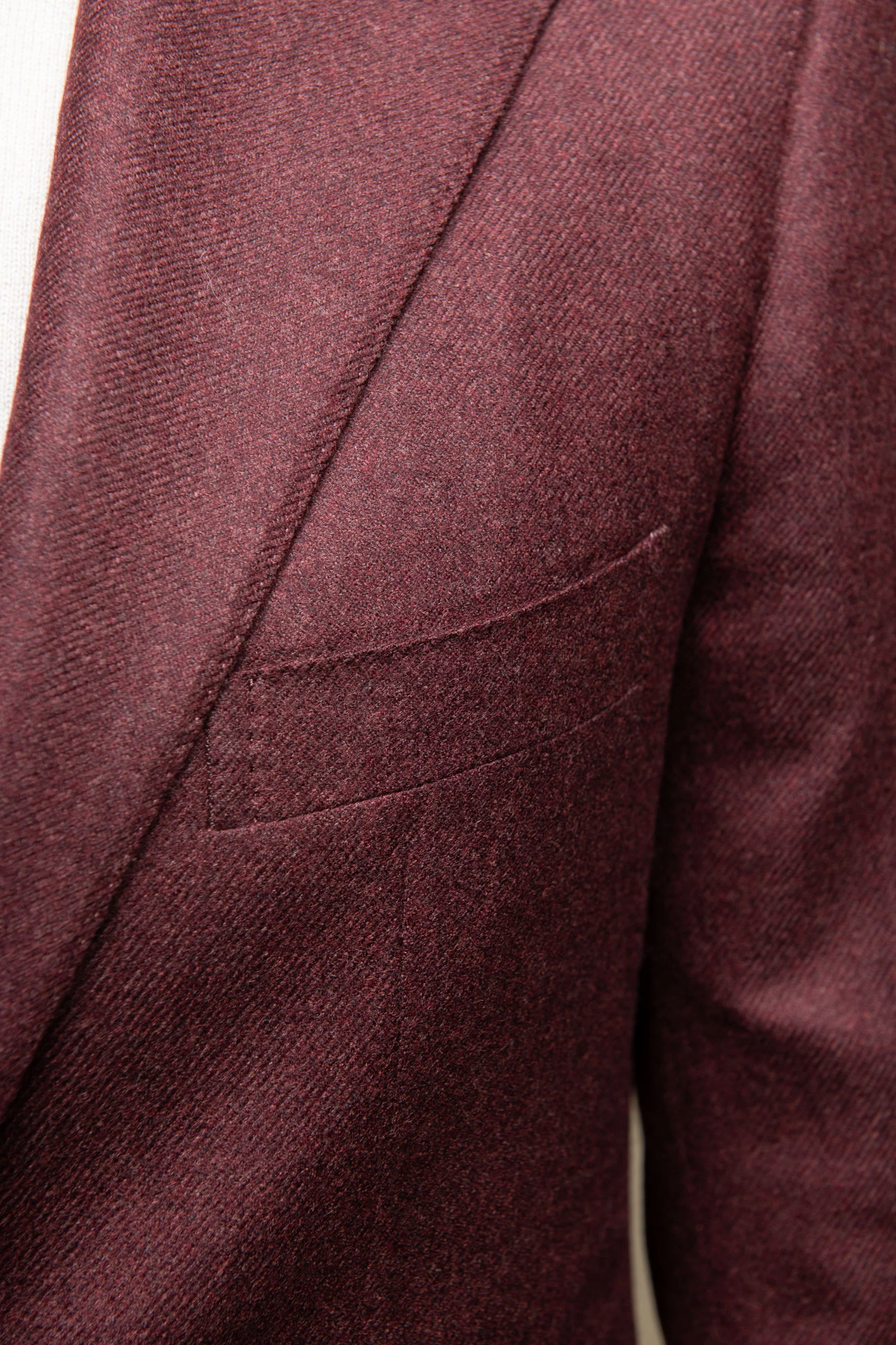 Bordeaux jacket in wool and cashmere - Made in Italy - Image 5