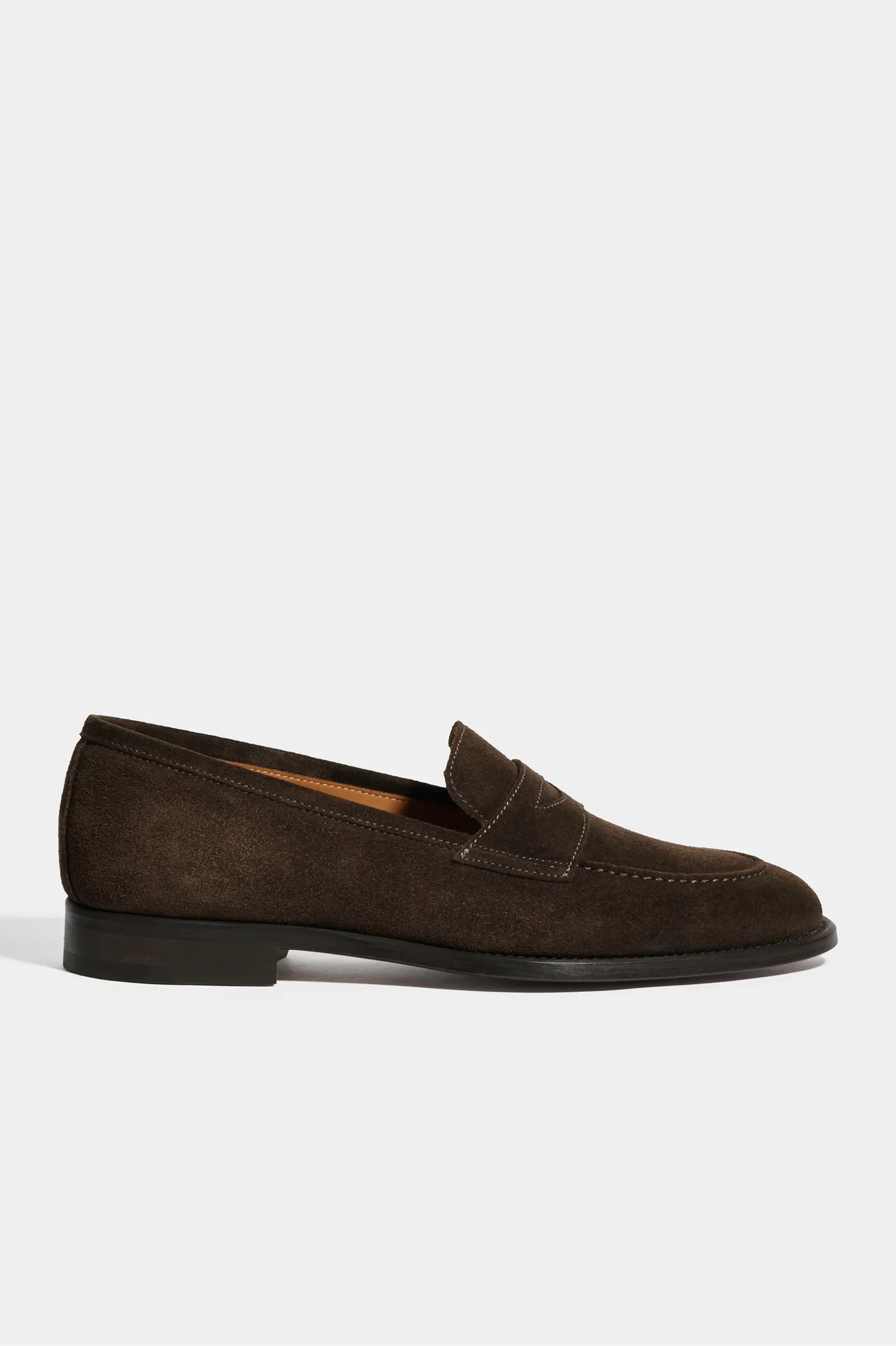 Brown suede penny loafers - Made in Italy - Image 2