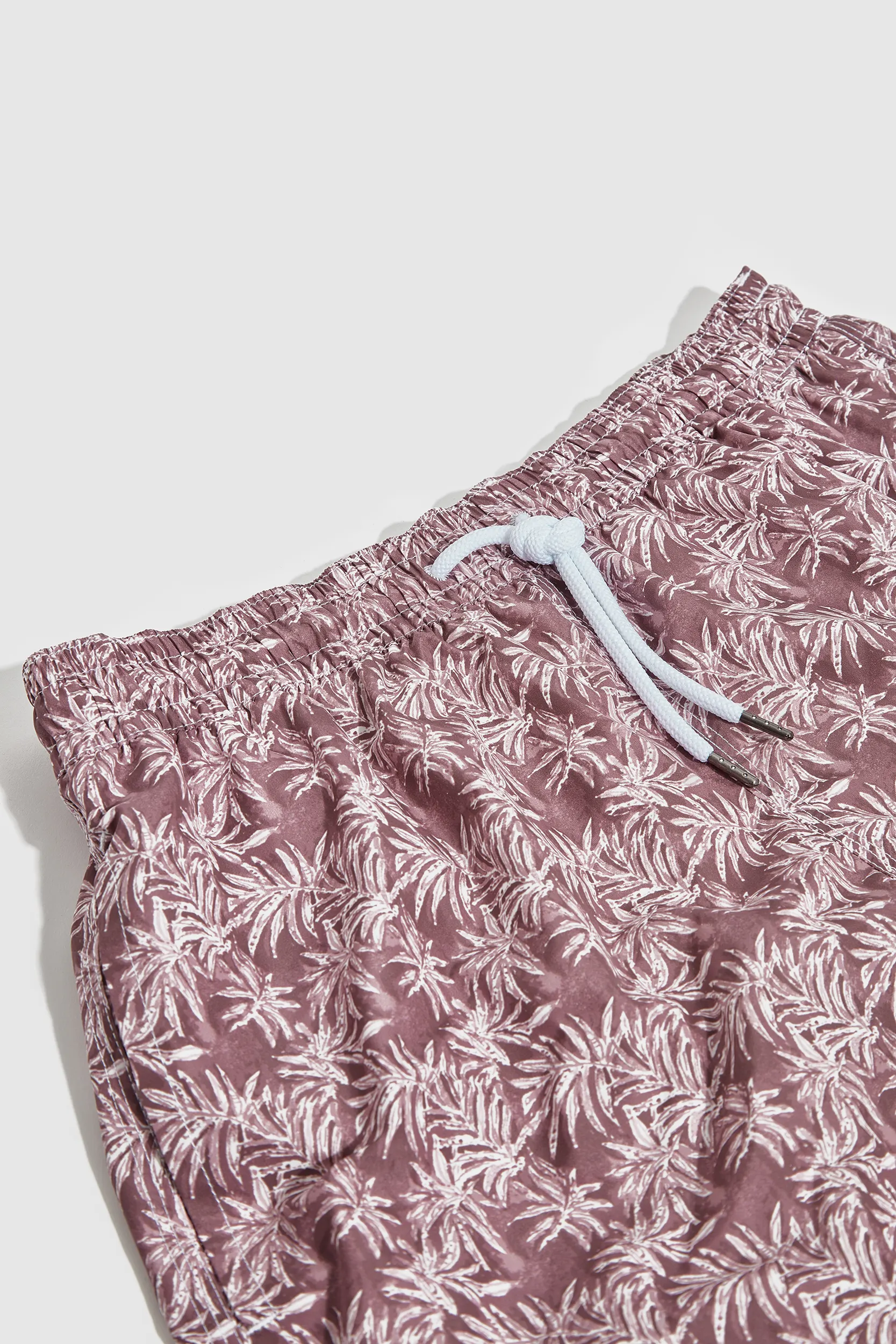 Burgundy palm swimshorts - Made in Italy - Image 3