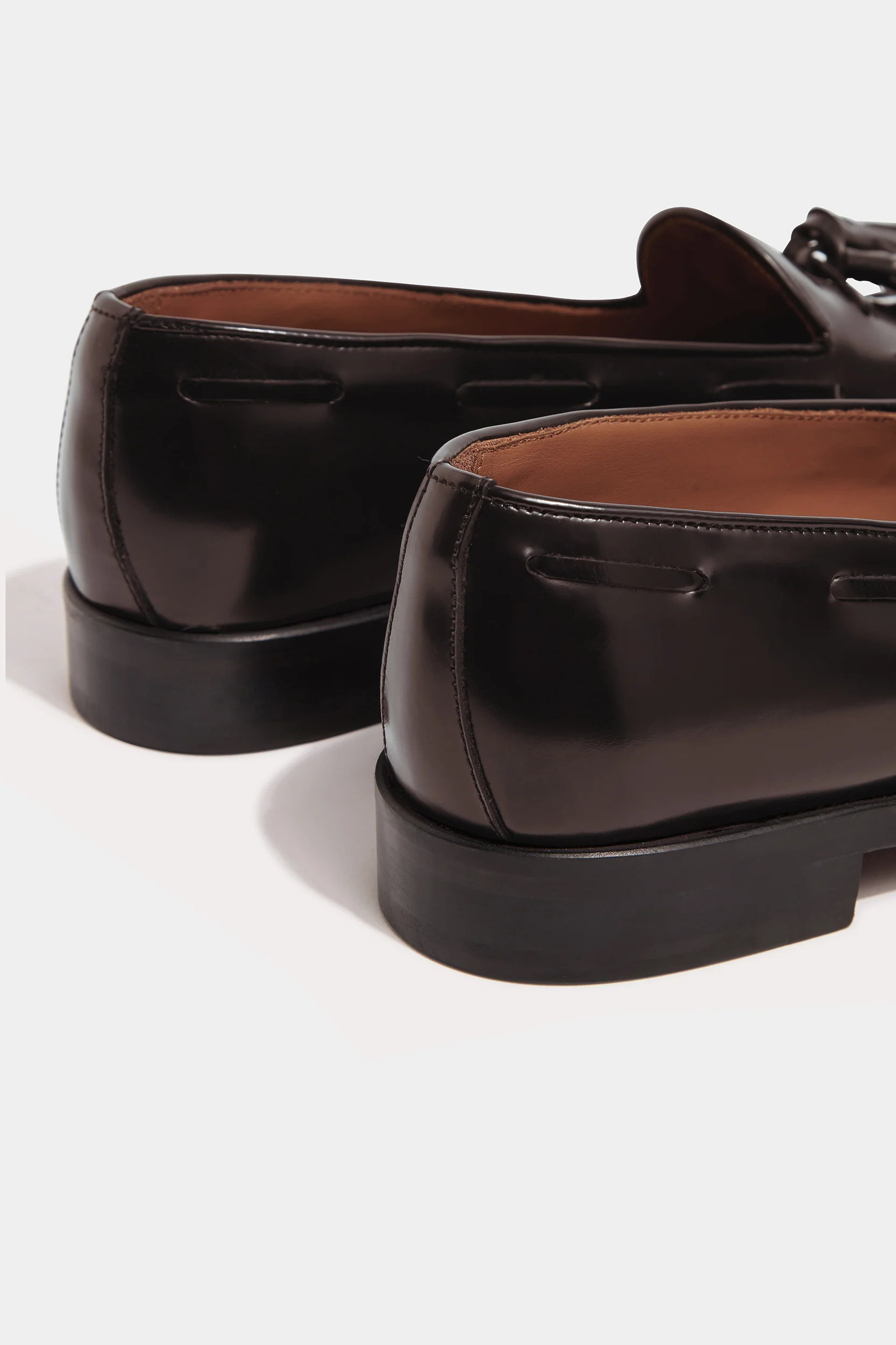 Dark brown tassel loafers - Made In Italy - Image 3