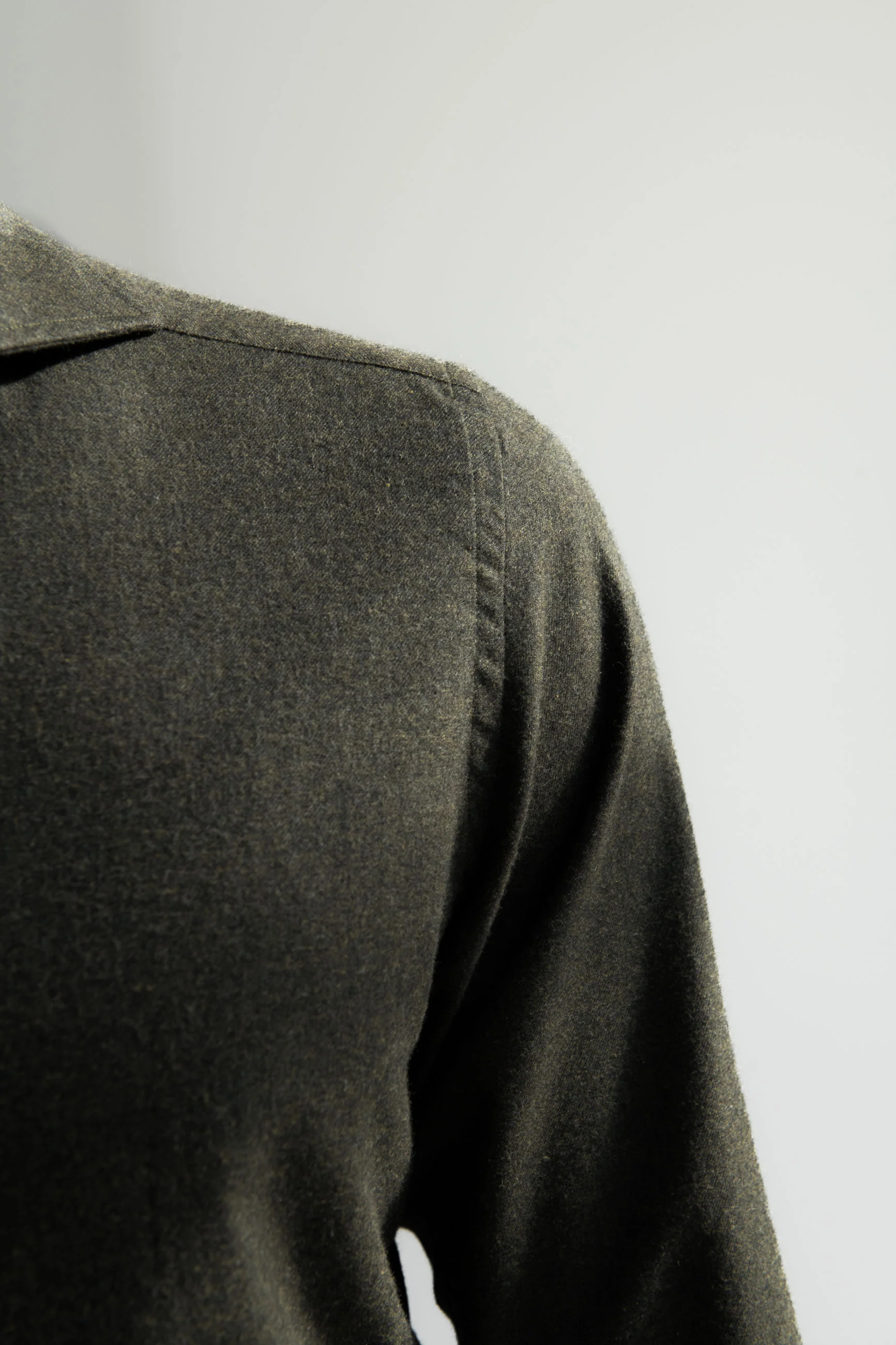 Green Shirt - Flannel Touch - Made in Italy - Image 4