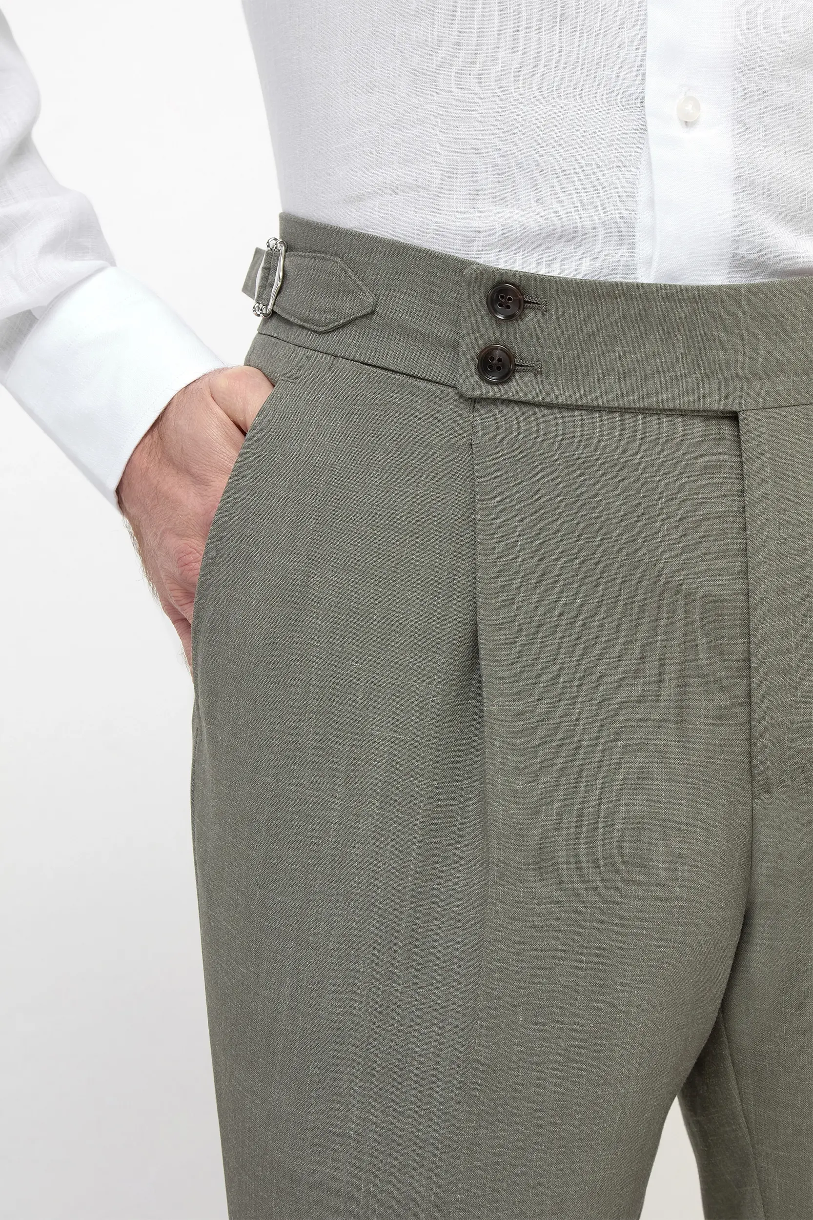 Green Soragna trousers - Made in Italy - Image 3