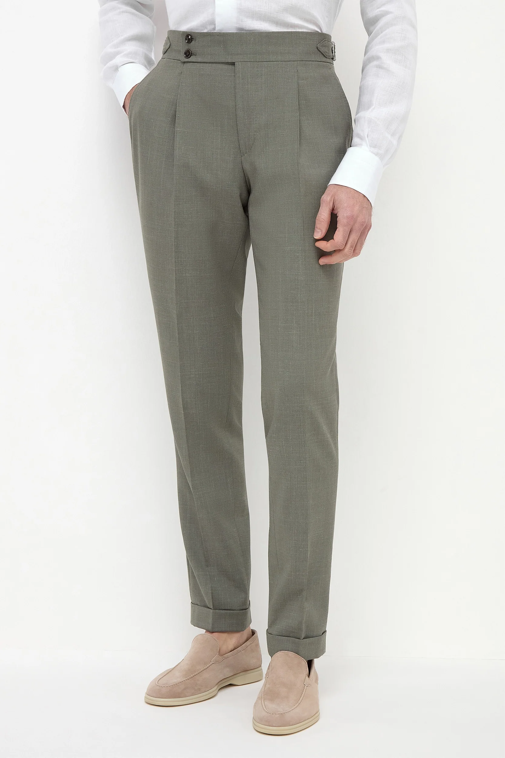 Green Soragna trousers - Made in Italy - Image 4