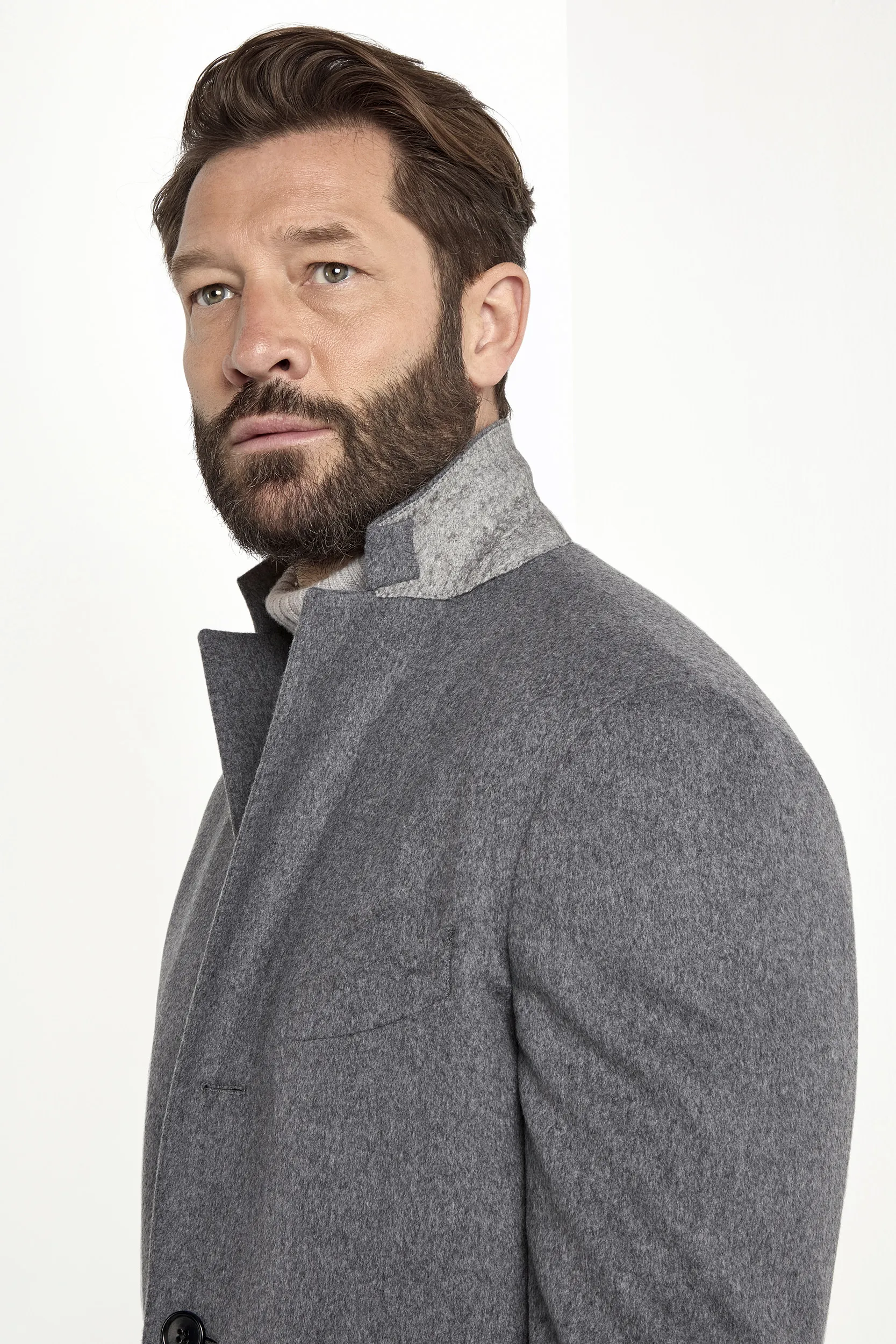 Grey overcoat - Made in Italy - Image 4