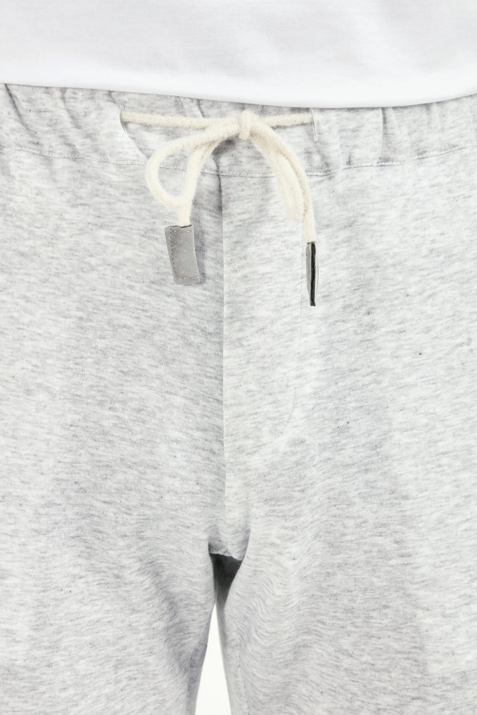 Light grey jersey jogger pants - Made in Italy - Image 3