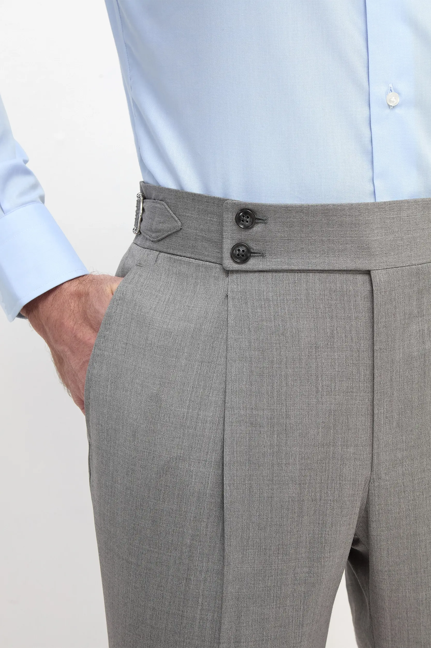 Grey Soragna trousers - Made in Italy - Image 2