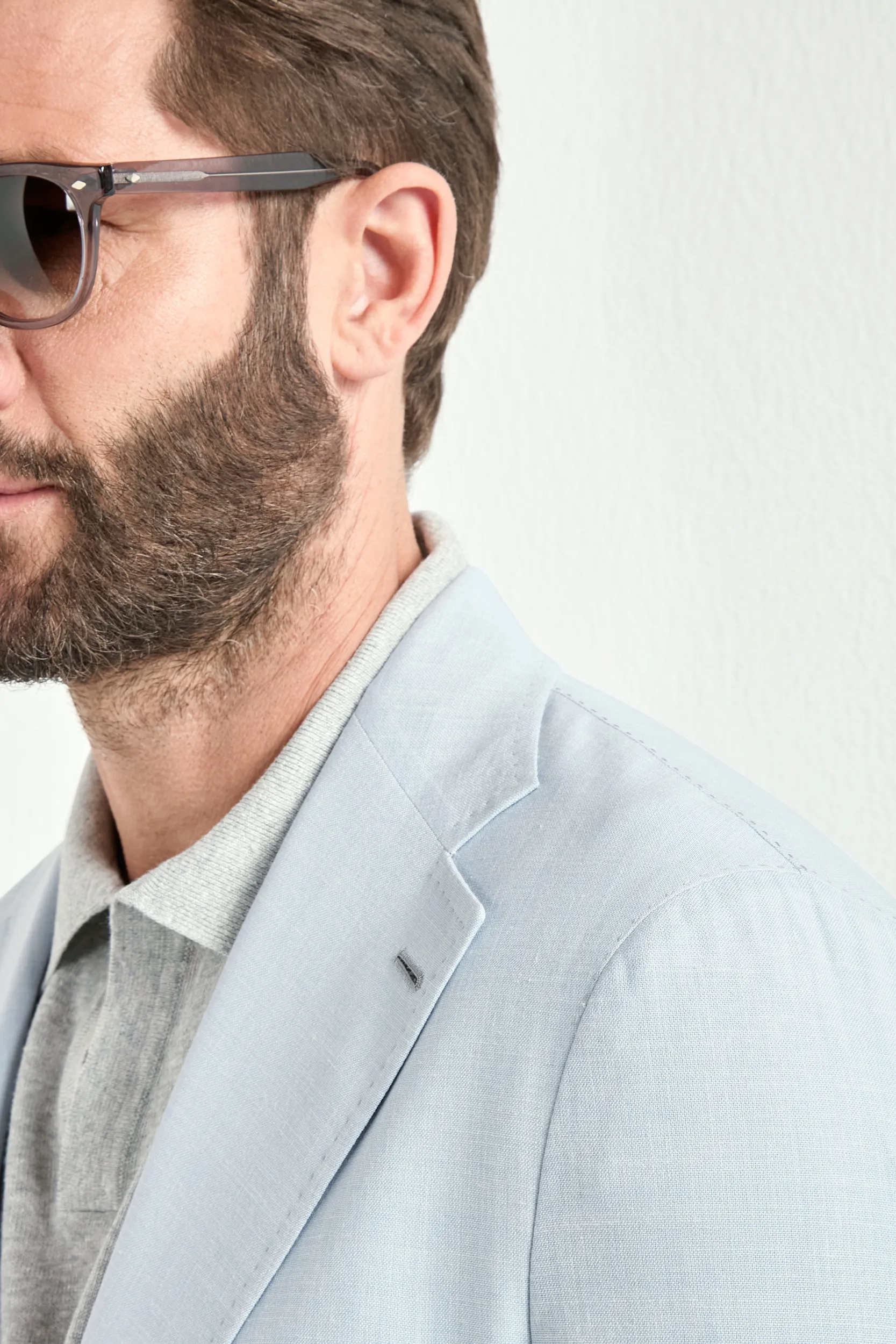 Ice blue Neapolitan jacket - Made in Italy - Image 4