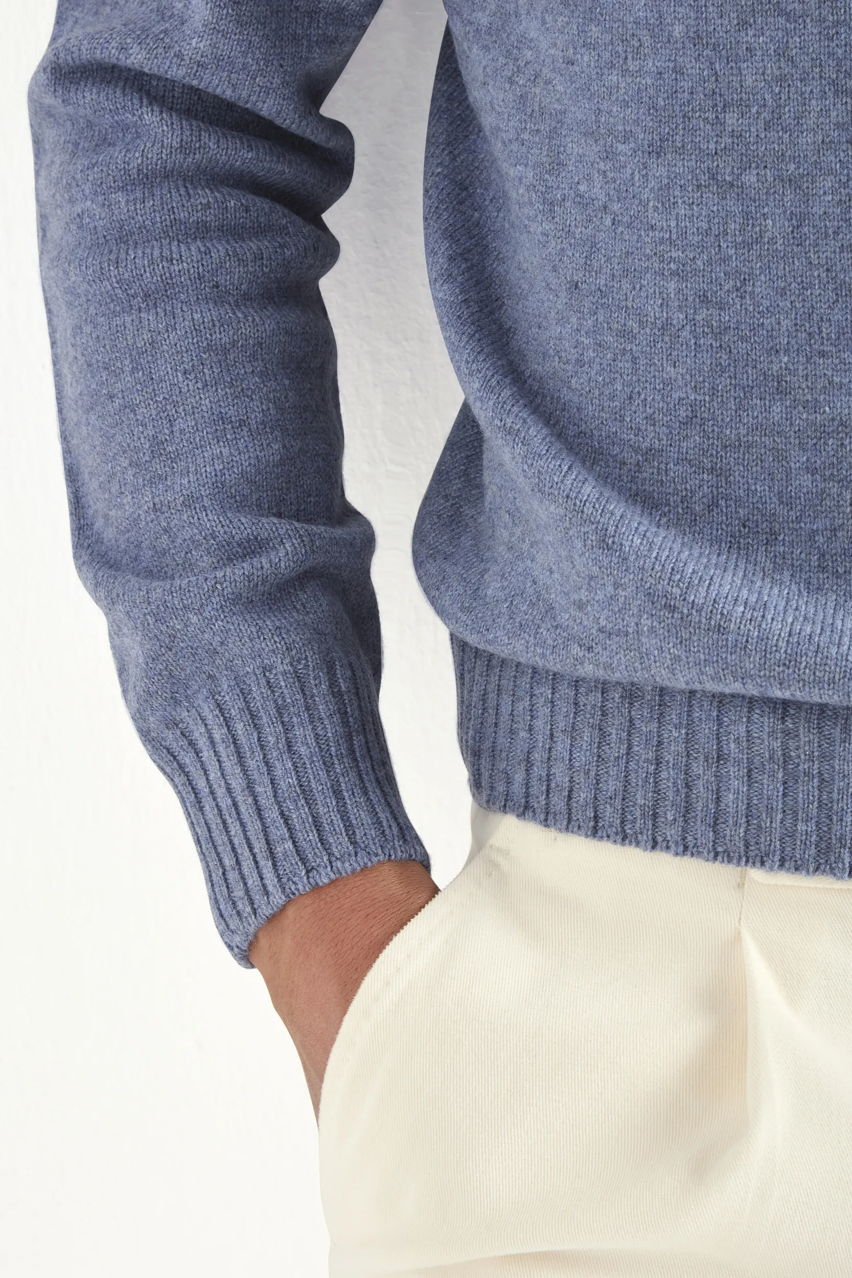 Light blue mock neck - Made in Italy - Image 2