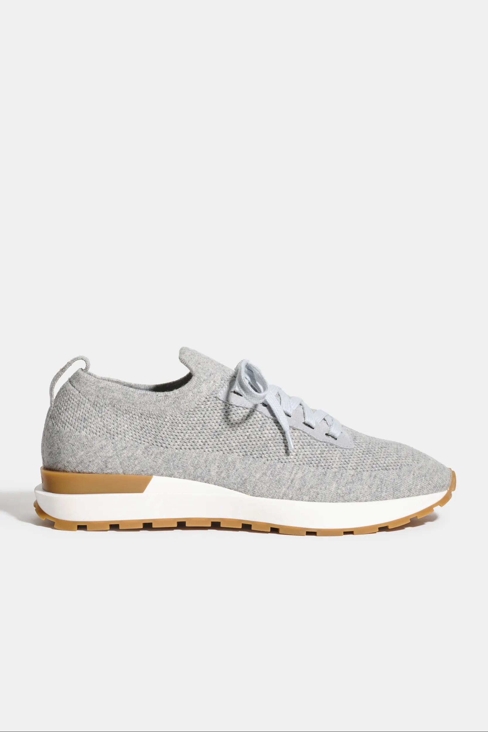 Light grey knitted sneakers - Made In Italy - Image 5