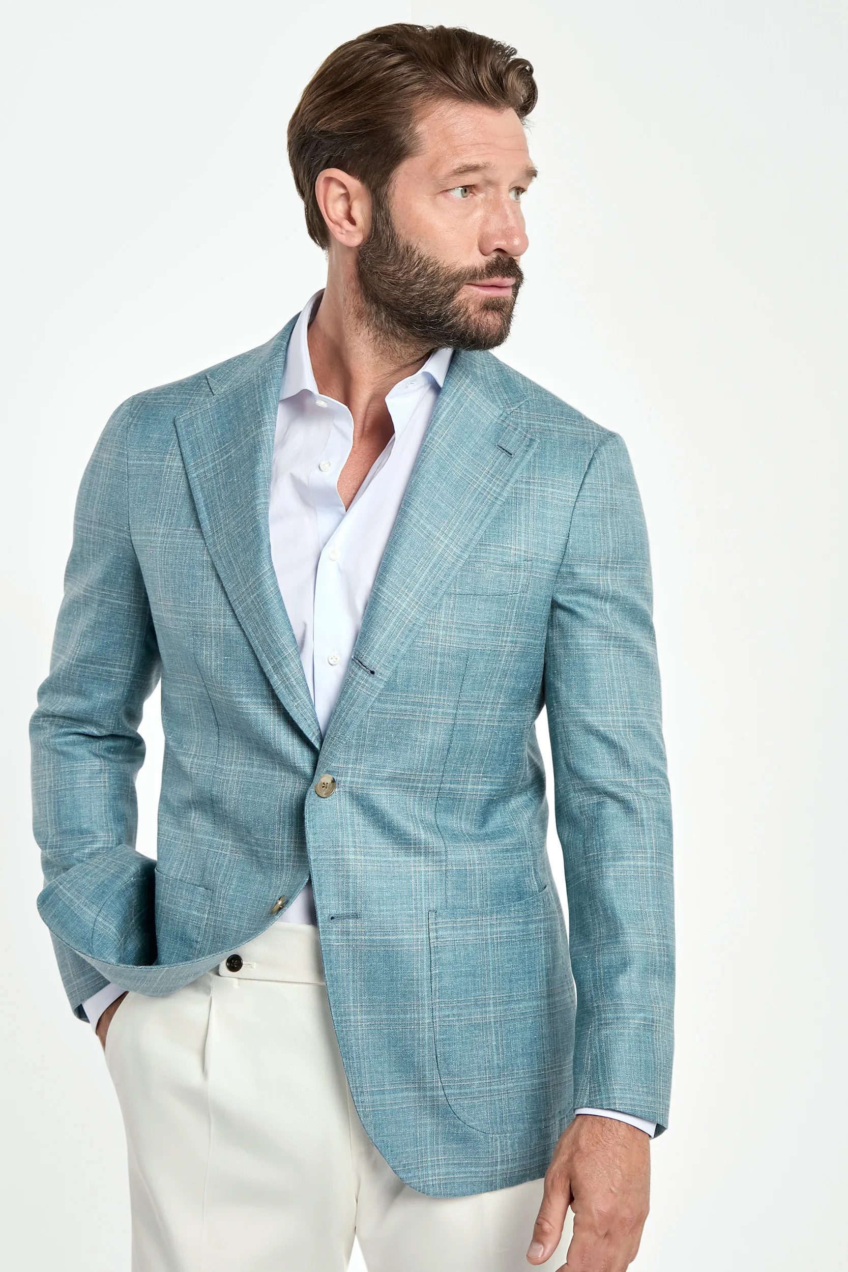 Light teal Neapolitan jacket - Made in Italy - Image 3