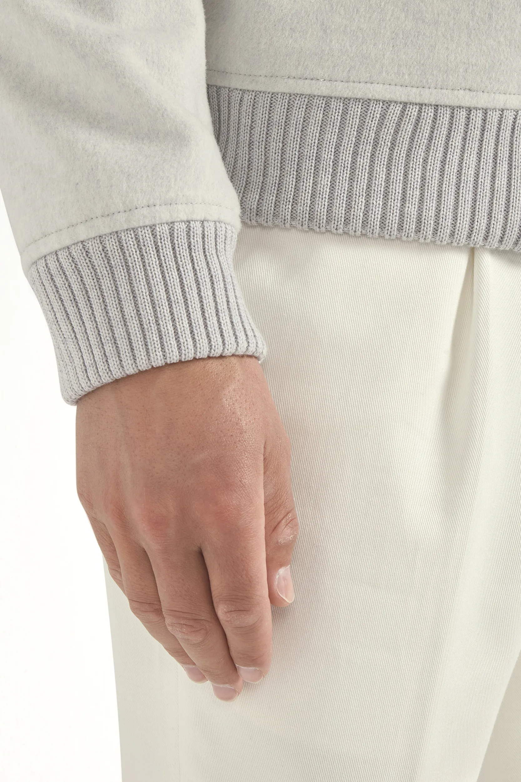 Off-white mink collar bomber - Made in Italy - Image 4