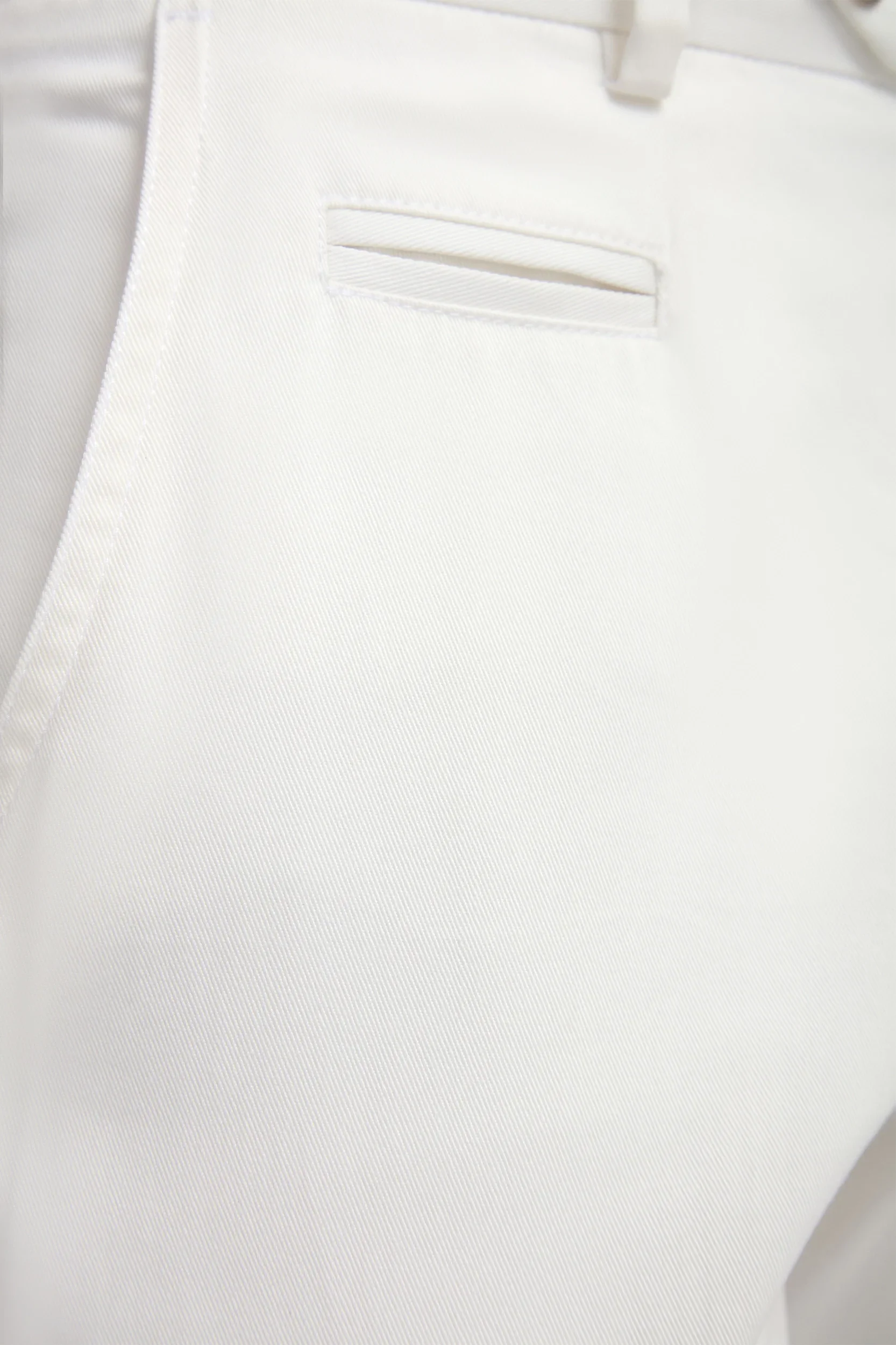 Off-white cotton Garda trousers - Made in Italy - Image 3