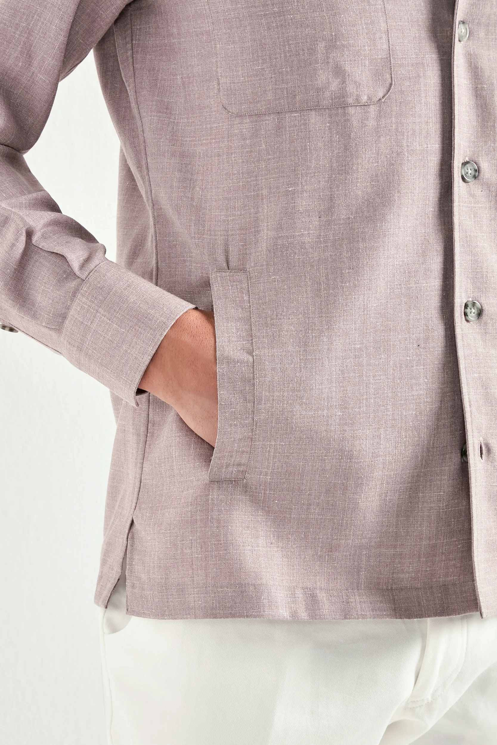 Old rose overshirt - Made in Italy - Image 4