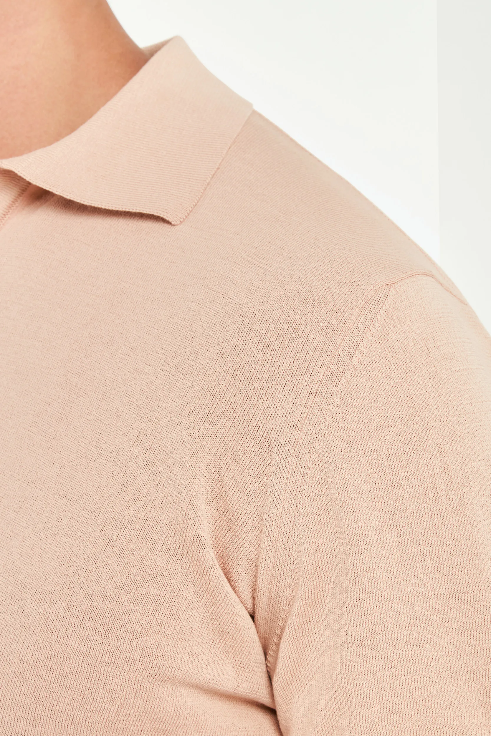 Peach polo - Made in Italy - Image 3