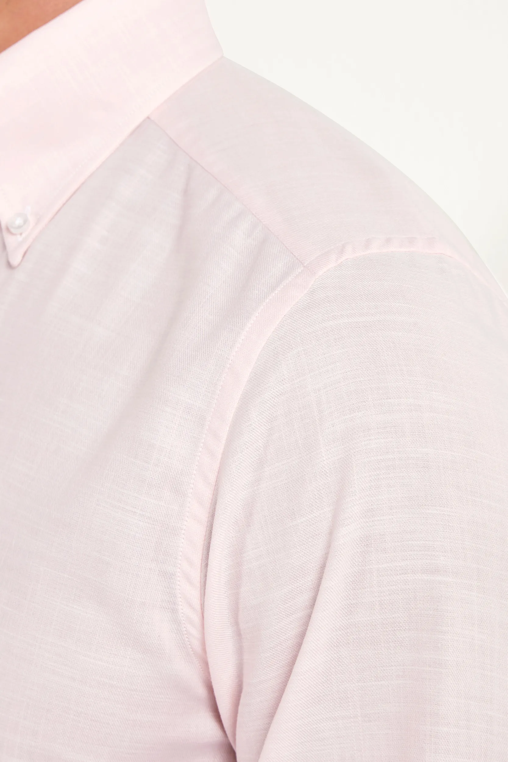 Pink chambray button down shirt - Made in Italy - Image 4