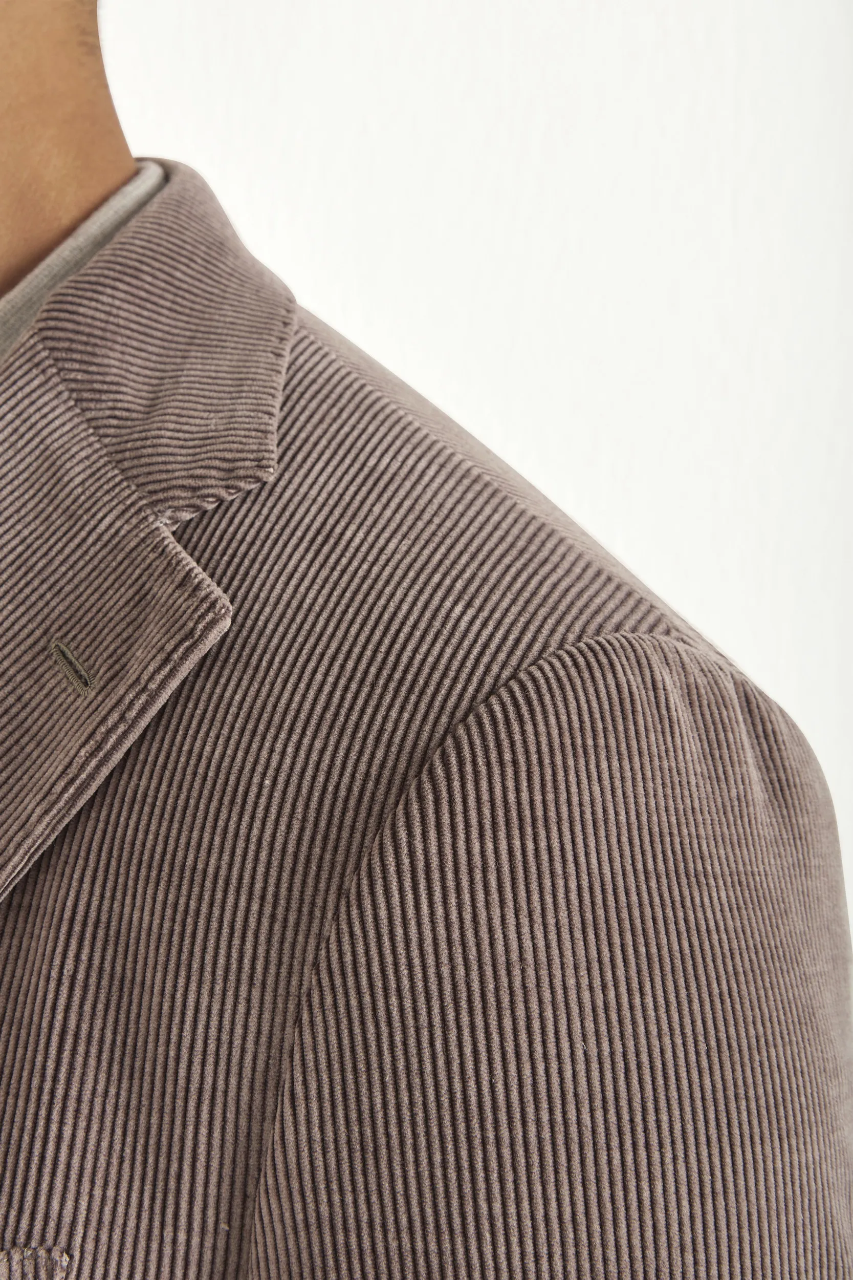 Plum corduroy jacket - Made in Italy - Image 3
