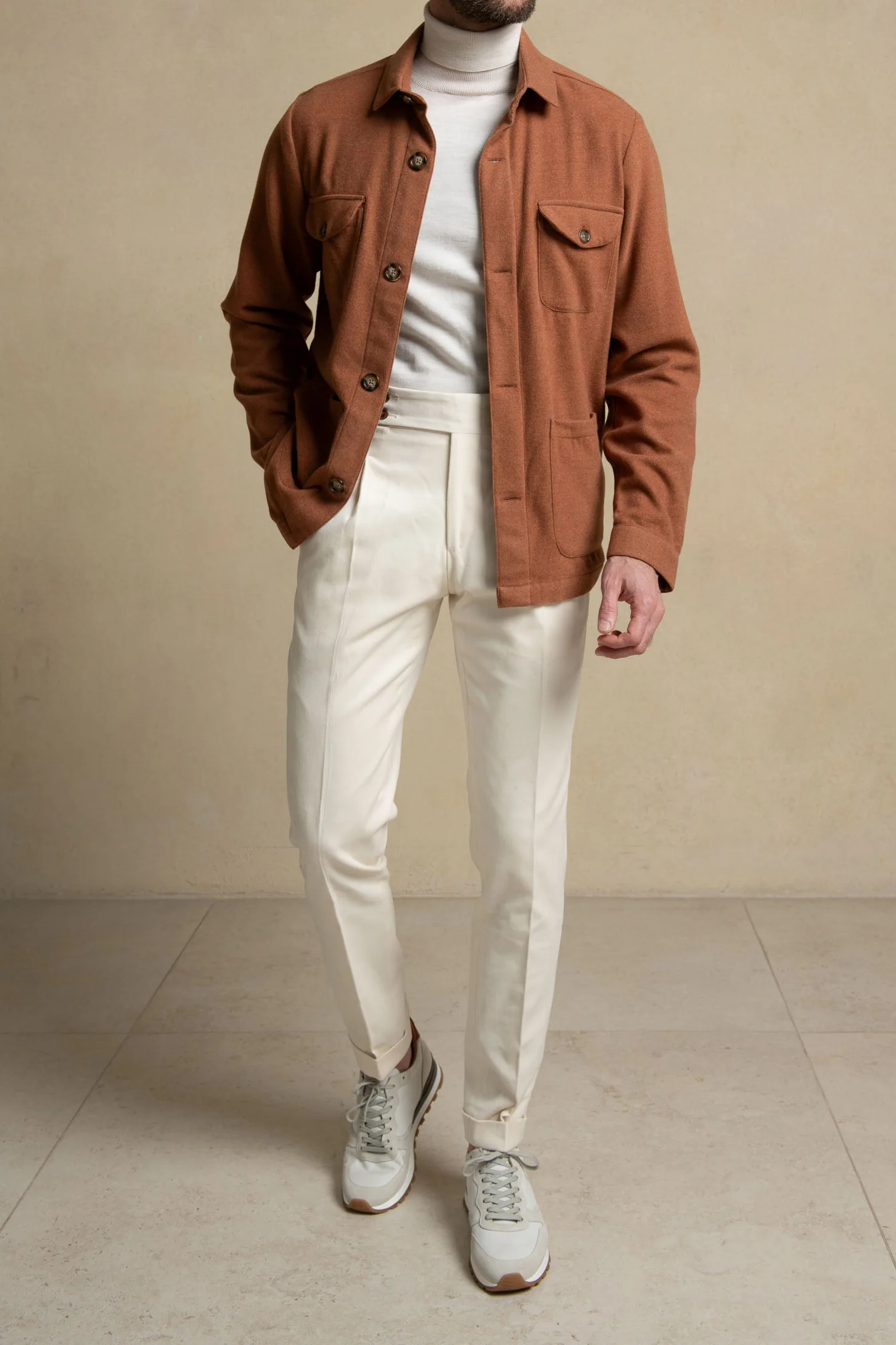 Rusty Safari Jacket flannel Super 180s – Made in Italy - Image 2