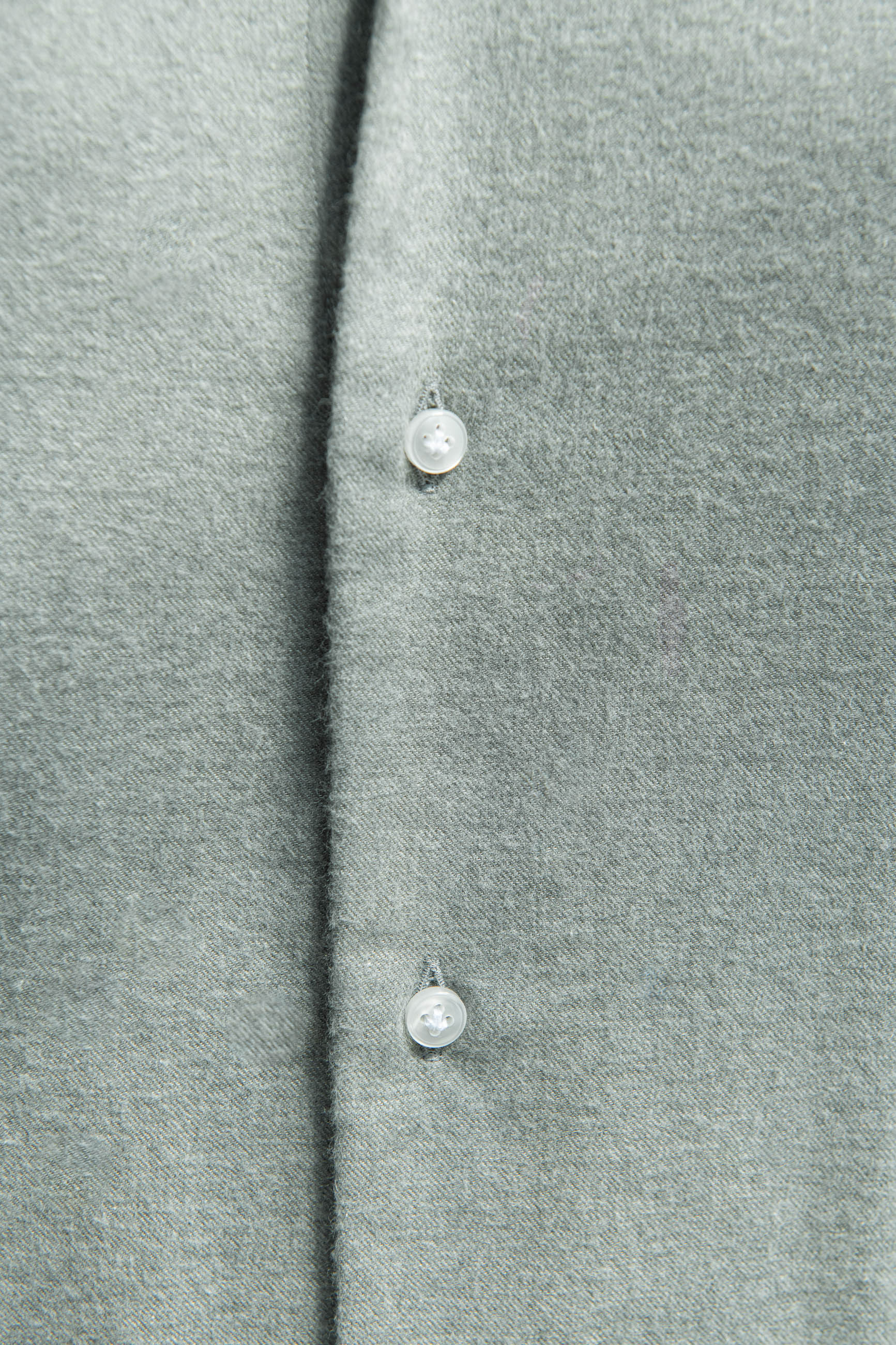 Sage cashmere and cotton shirt - Made in Italy - Image 4