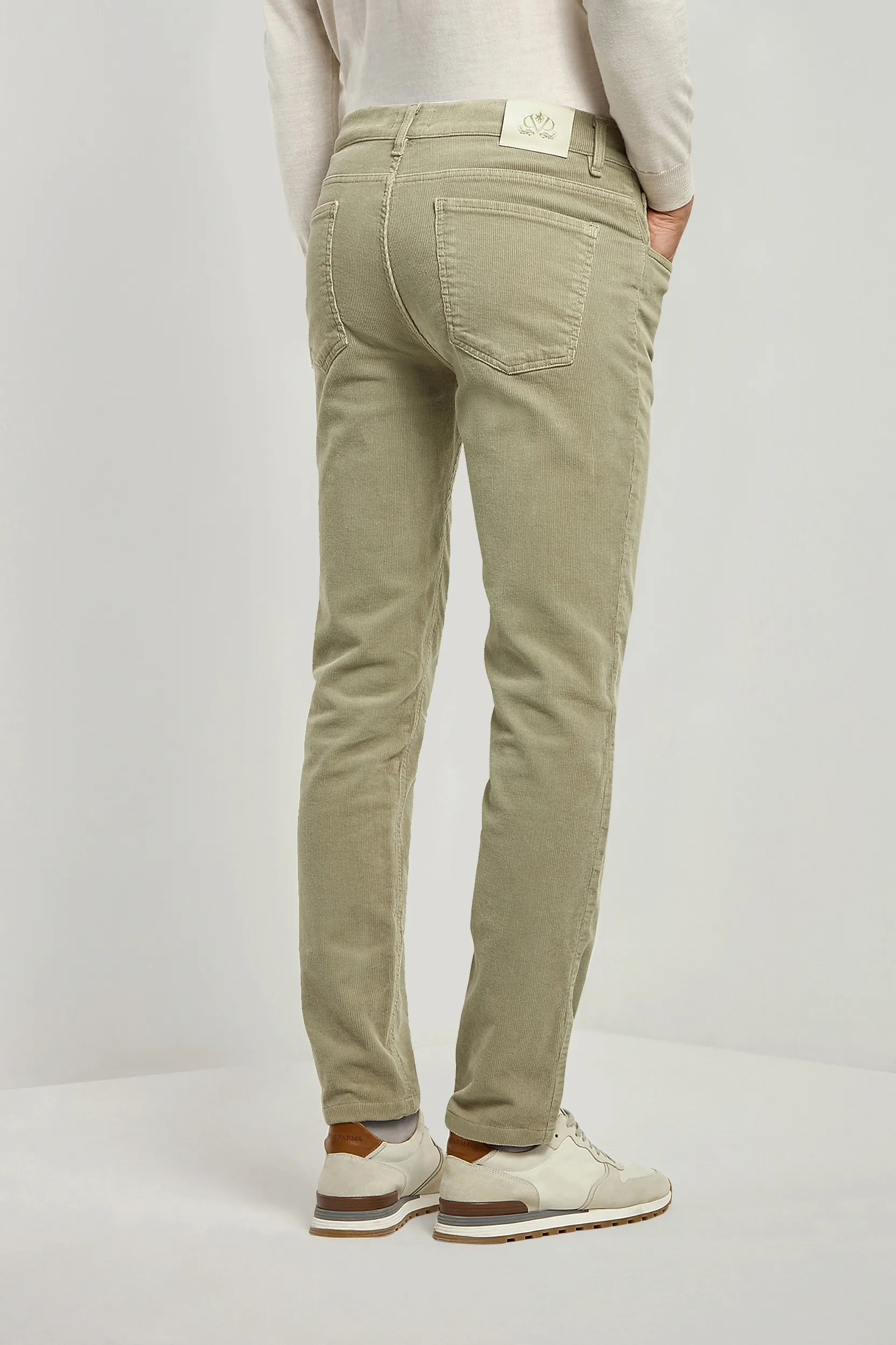 Sage corduroy 5 Pocket - Made in Italy - Image 4