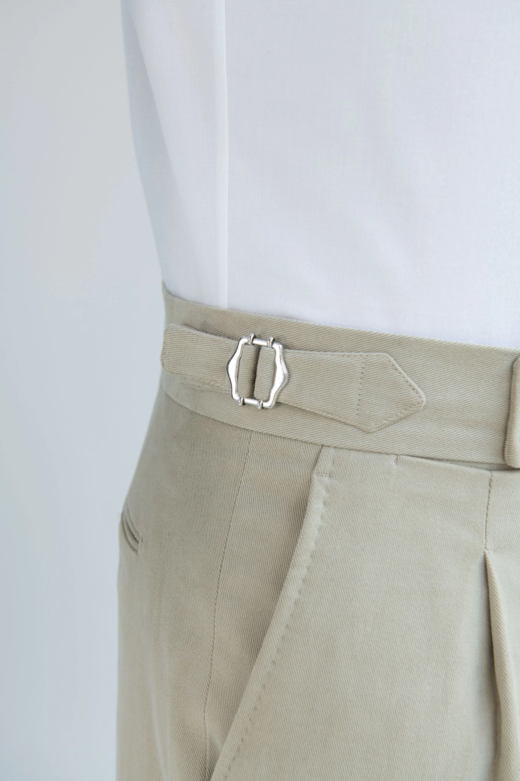 Sand cotton Soragna trousers - Made in Italy - Image 2