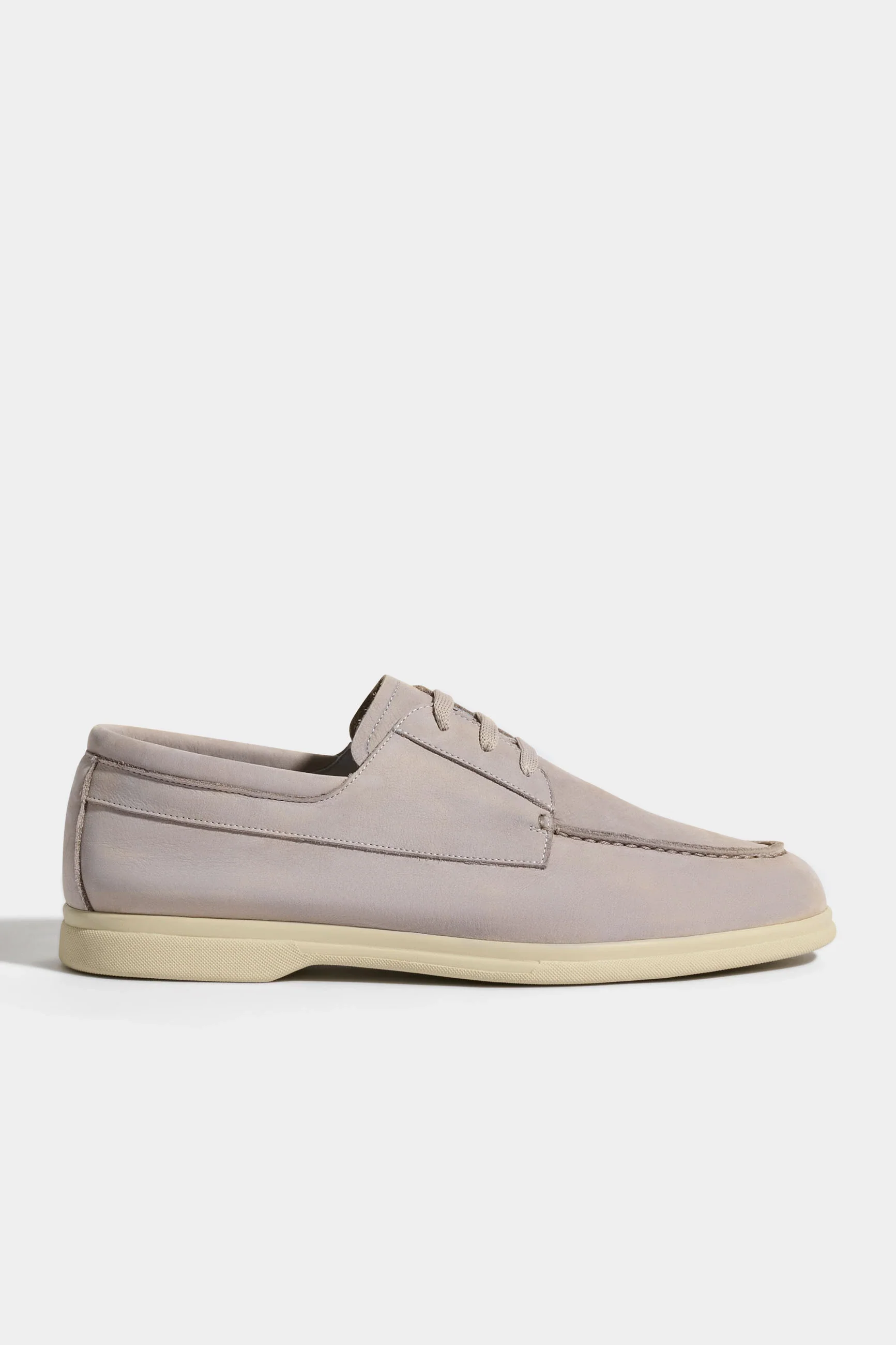 Sand nabuk boat loafers - Made in Italy - Image 5
