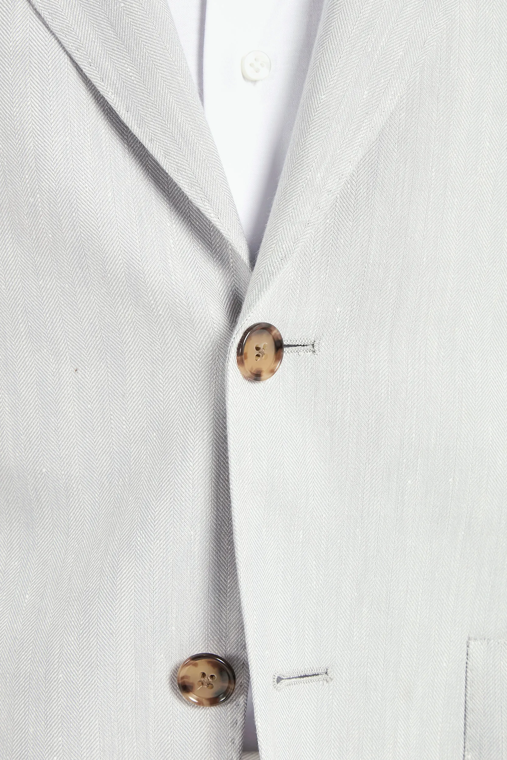 Sky grey herringbone jacket - Made in Italy - Image 4