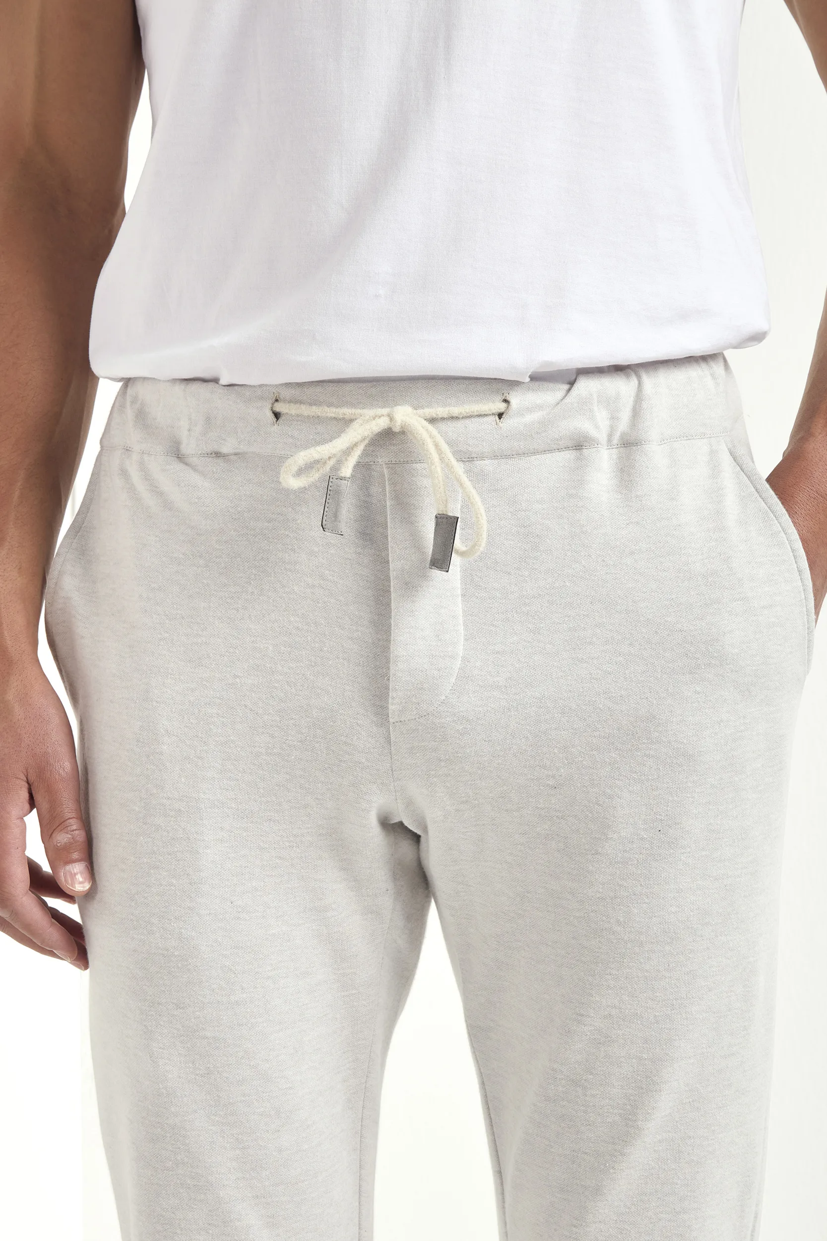 Stone jersey jogger pants - Made in Italy - Image 3