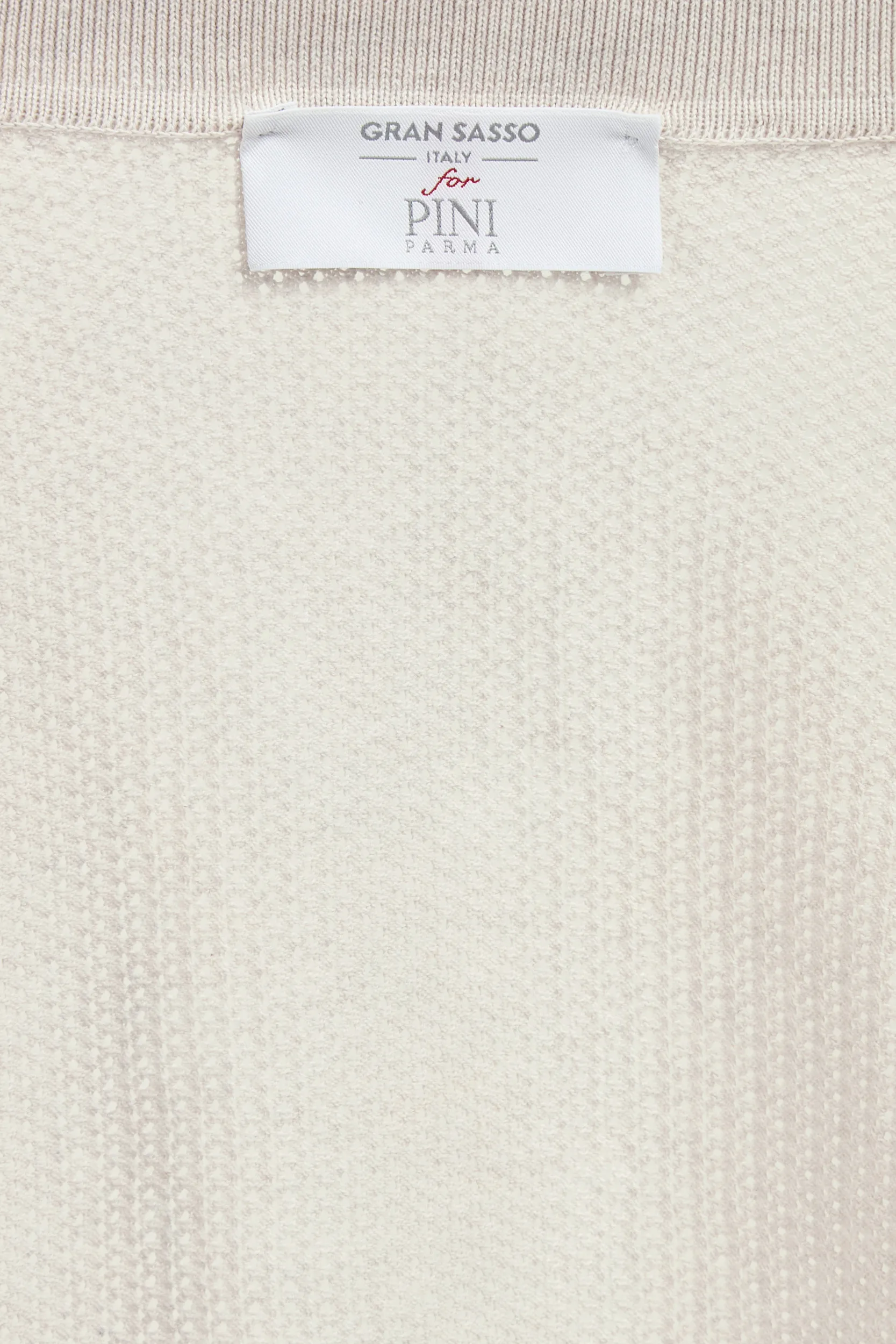Stone knitted polo cardigan - Made in Italy - Image 6