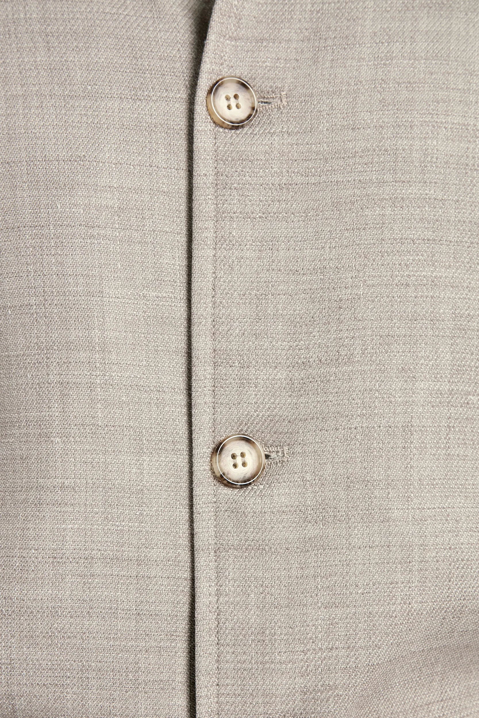 Taupe linen blend bomber - Made in Italy - Image 4