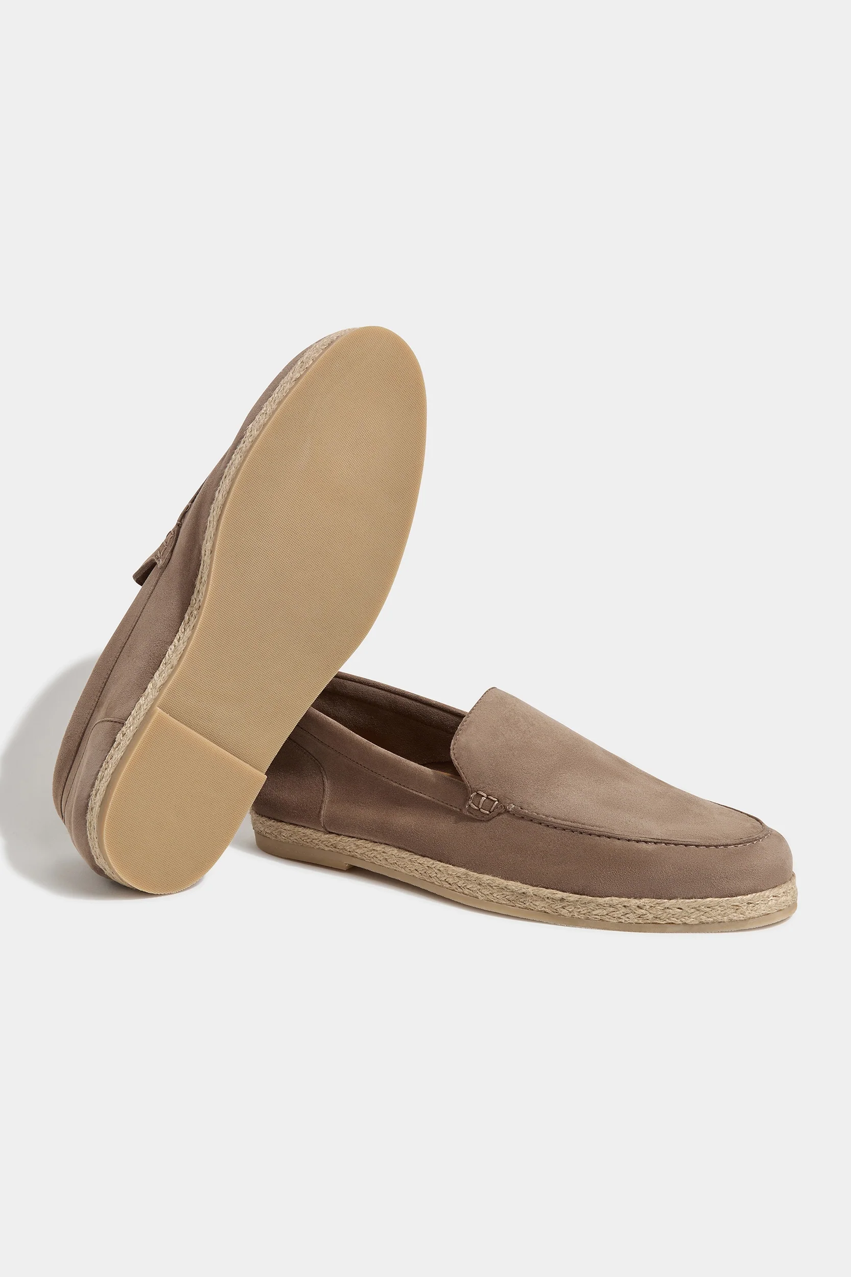 Taupe suede espadrilles - Made In Italy - Image 2