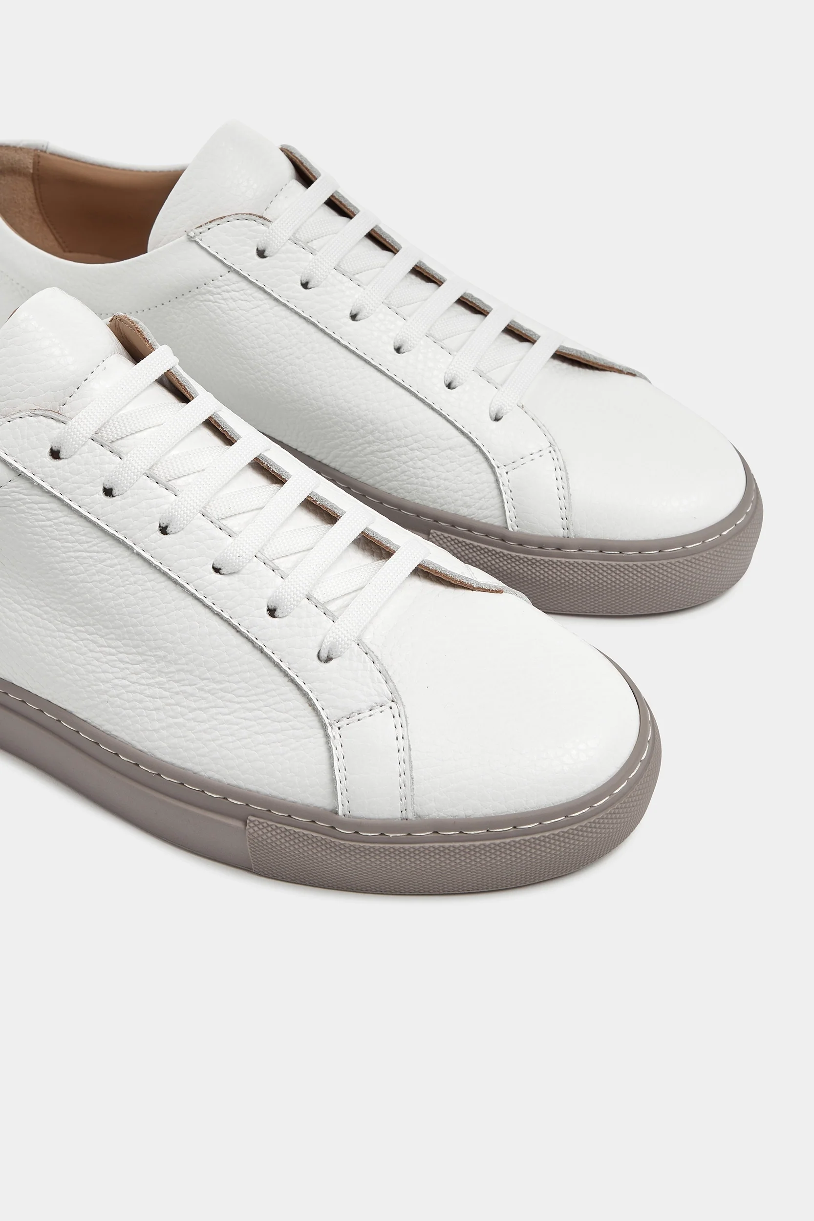 White leather sneakers - Made In Italy - Image 5