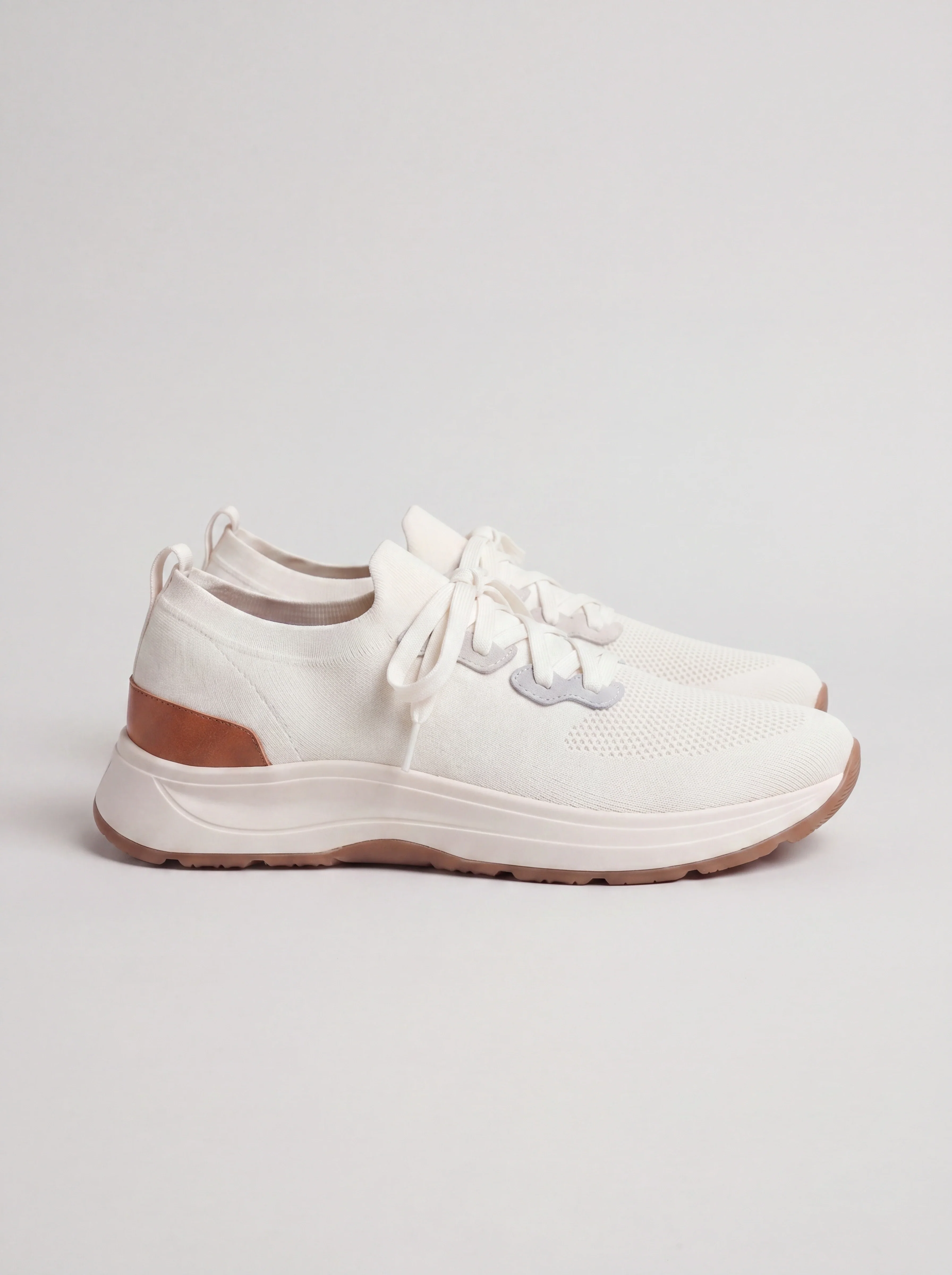 White knitted sneakers - Made in Italy - Image 3